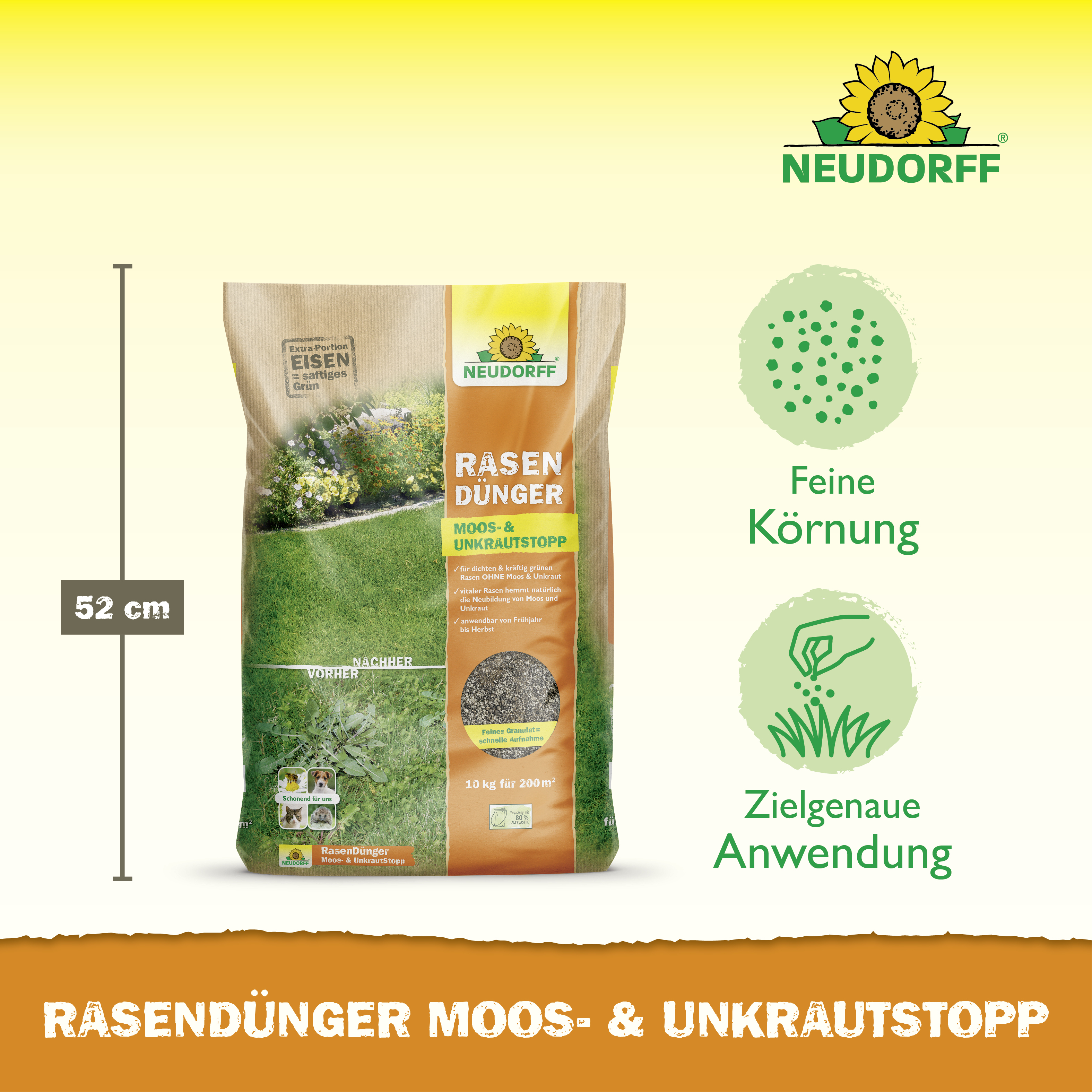 Neudorff RasenDünger Moos- & Unkrautstopp