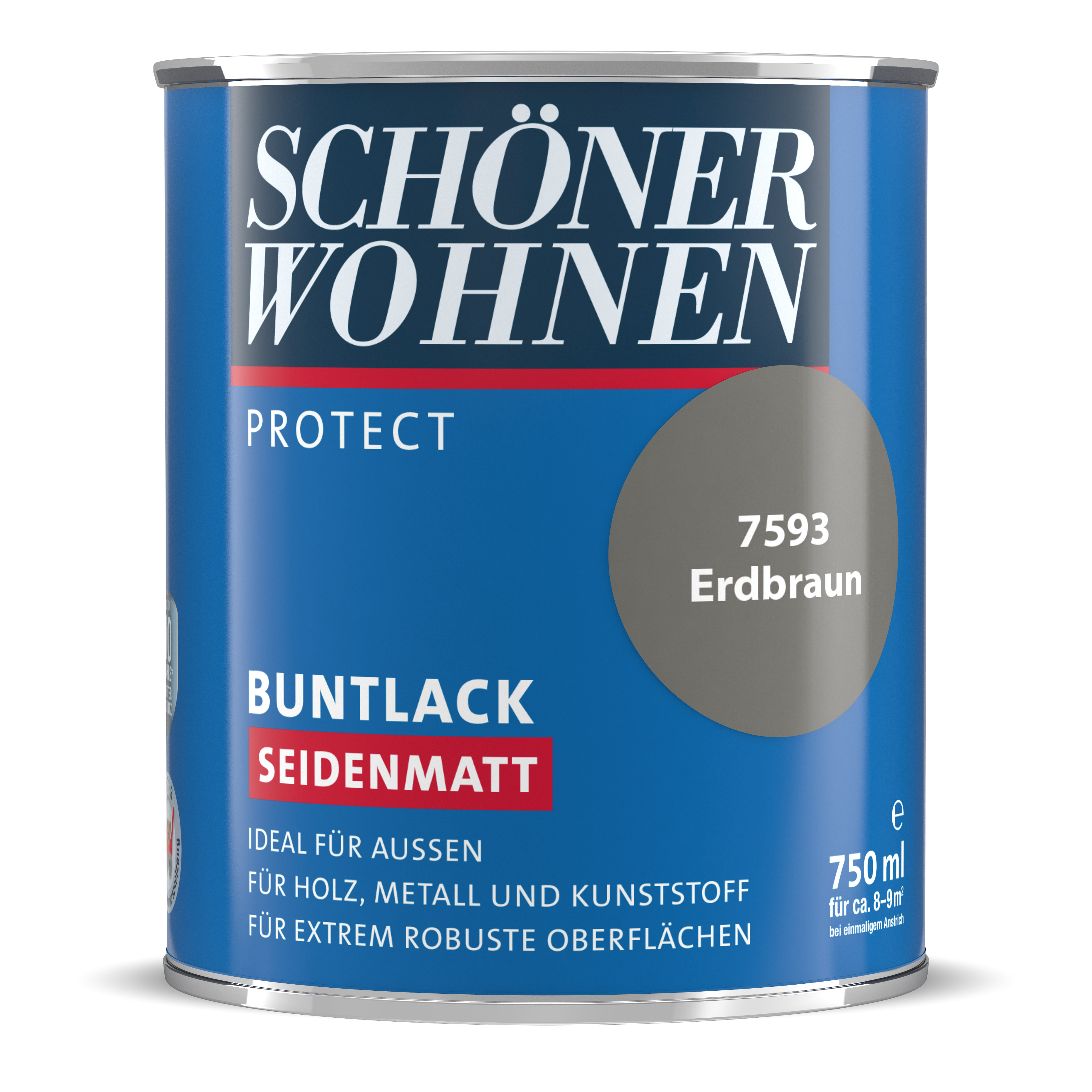 SW_2435-0750-7593 Schöner Wohnen Protect Buntlack, seidenmatt, erbraun