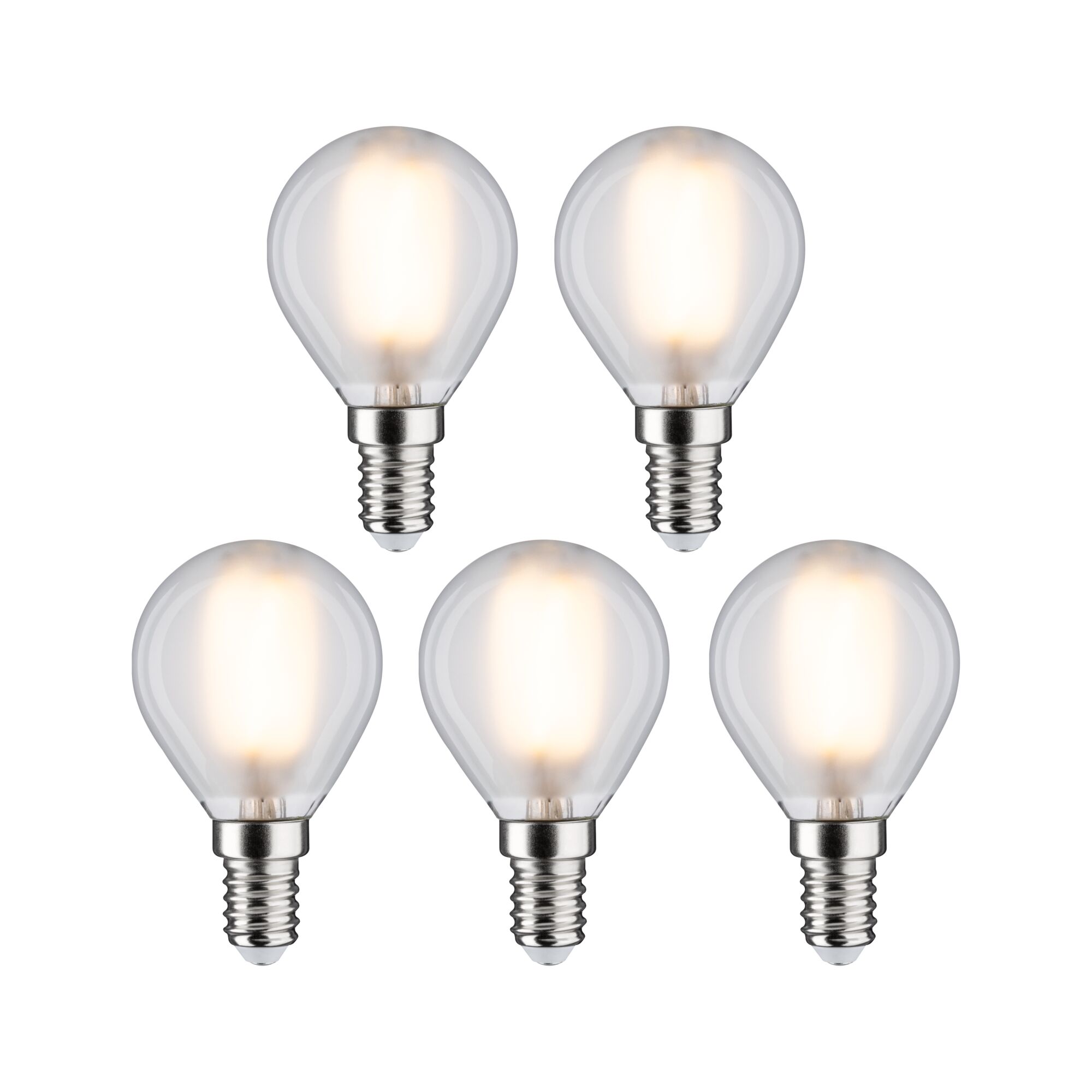 Paulmann LED 5er Pack Tropfen E14, 470lm, 2700K, matt, 230V Paulmann LED 5er Pack Tropfen E14, 470lm, 2700K, matt, 230V