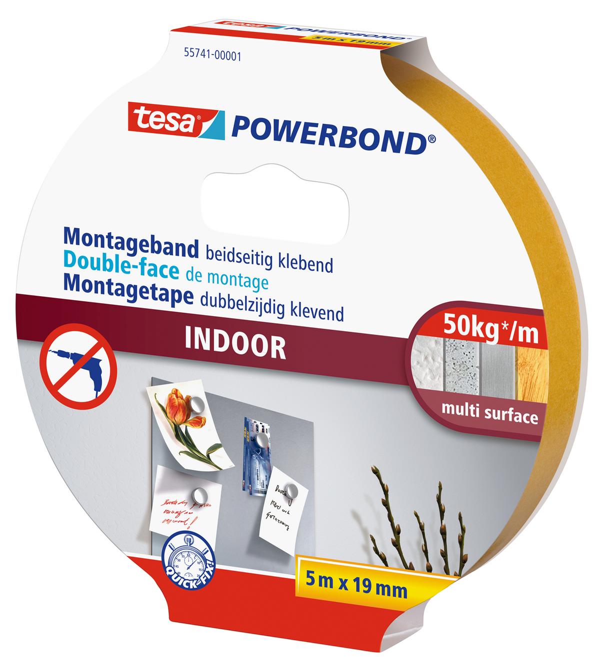tesa_55741_LI406_pa_001 tesa Powerbond Montageband Indoor, 5 m