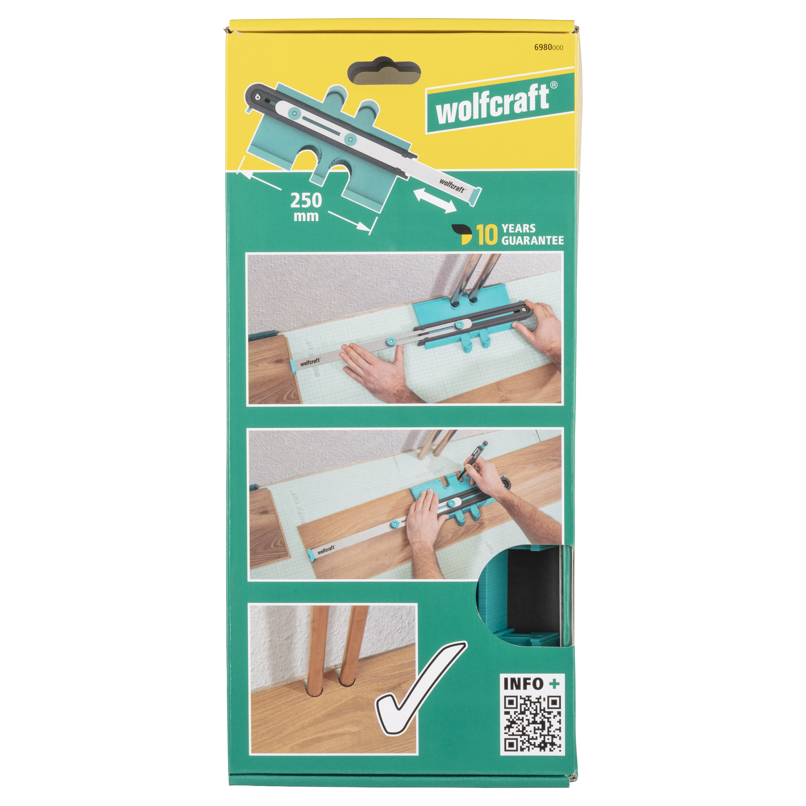wolfcraft Konturenlehre PRO, 250 mm