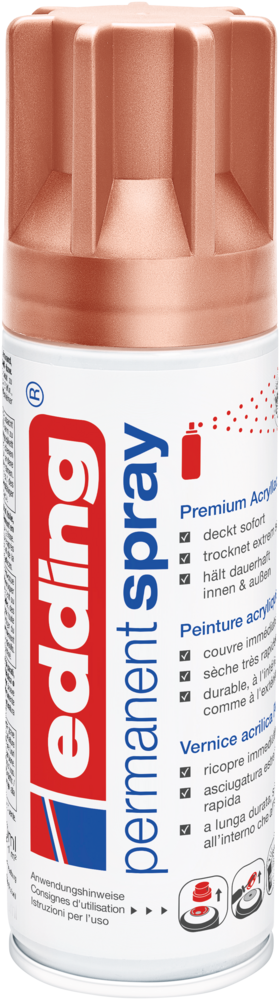 Edding 5200 Permanentspray Premium Acryllack edles kupfer matt Edding 5200 Permanentspray Premium Acryllack edles kupfer matt