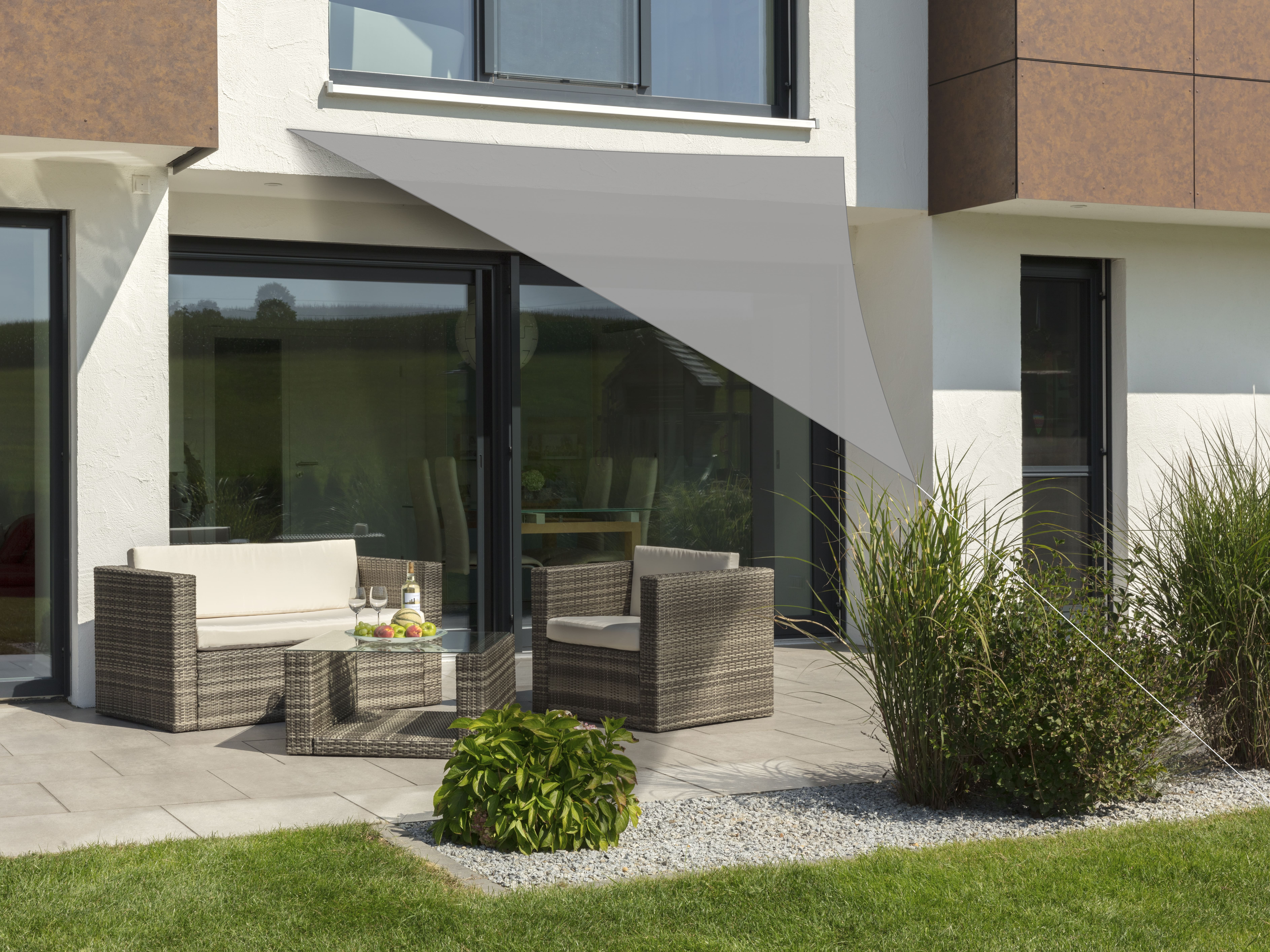 Sonnensegel Teneriffa 360X360X360cm Grau