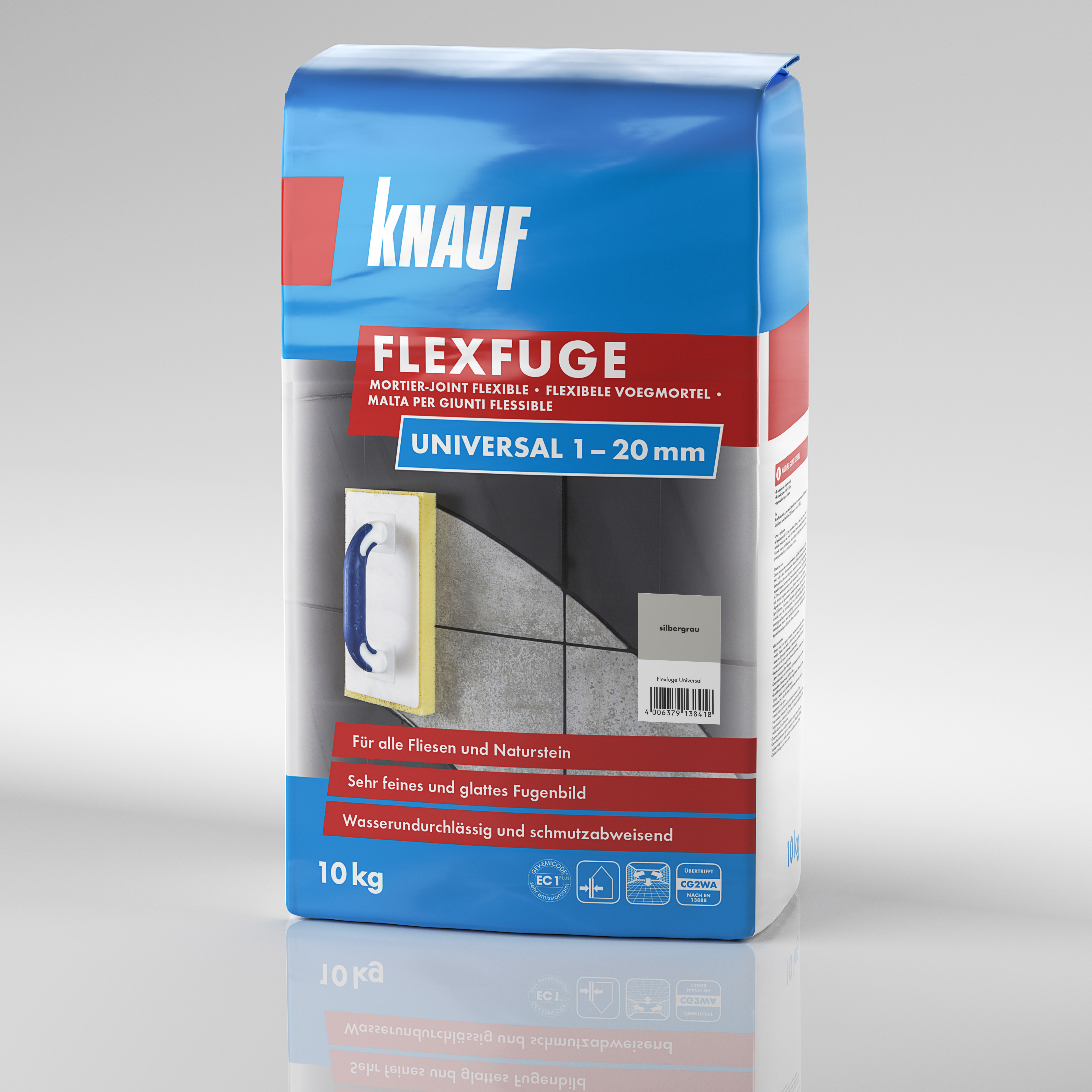 Knauf Flexfuge Universal silbergrau, 10 kg 
