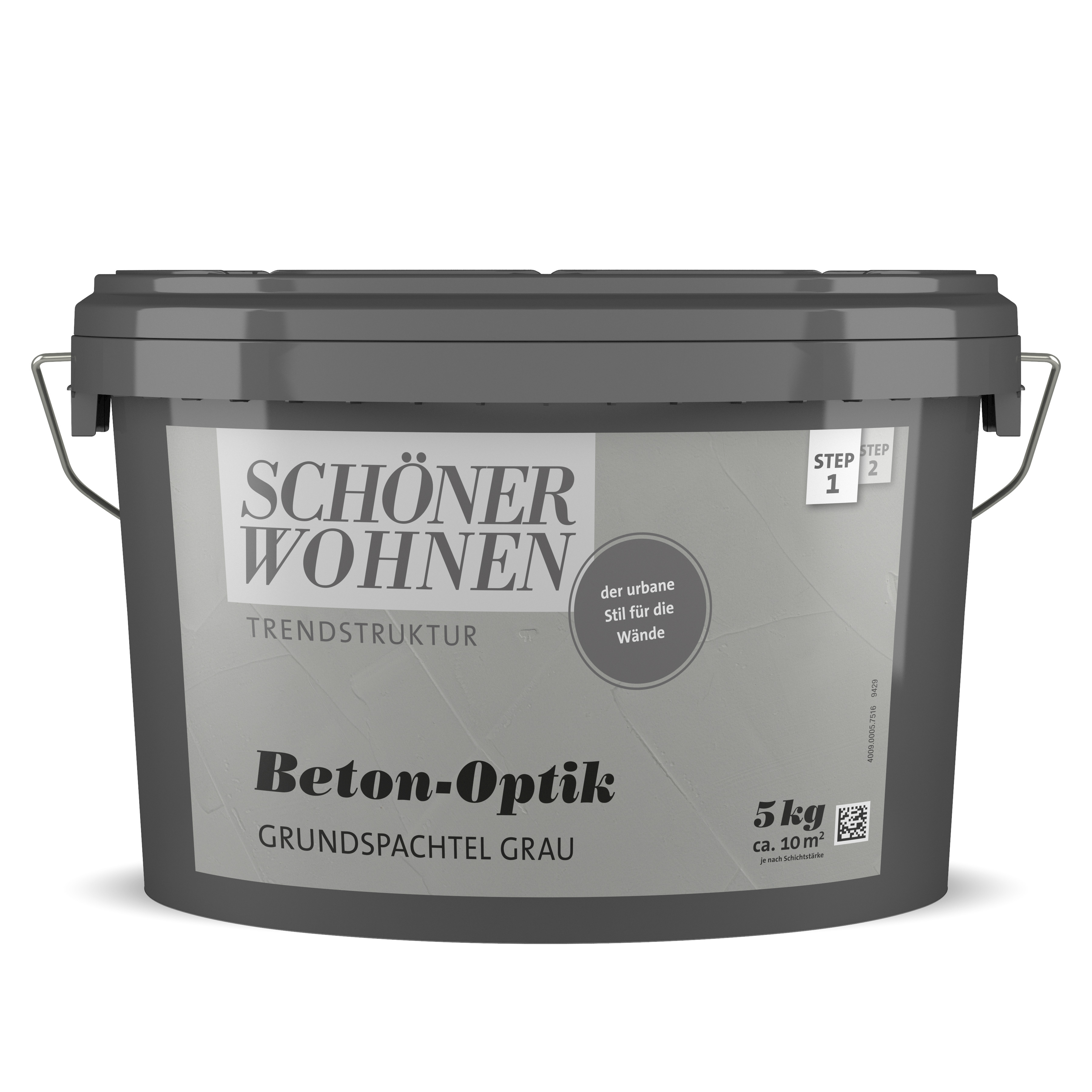 SW_9429-0005-7516 Schöner Wohnen Beton-Optik Grundspachtel, grau