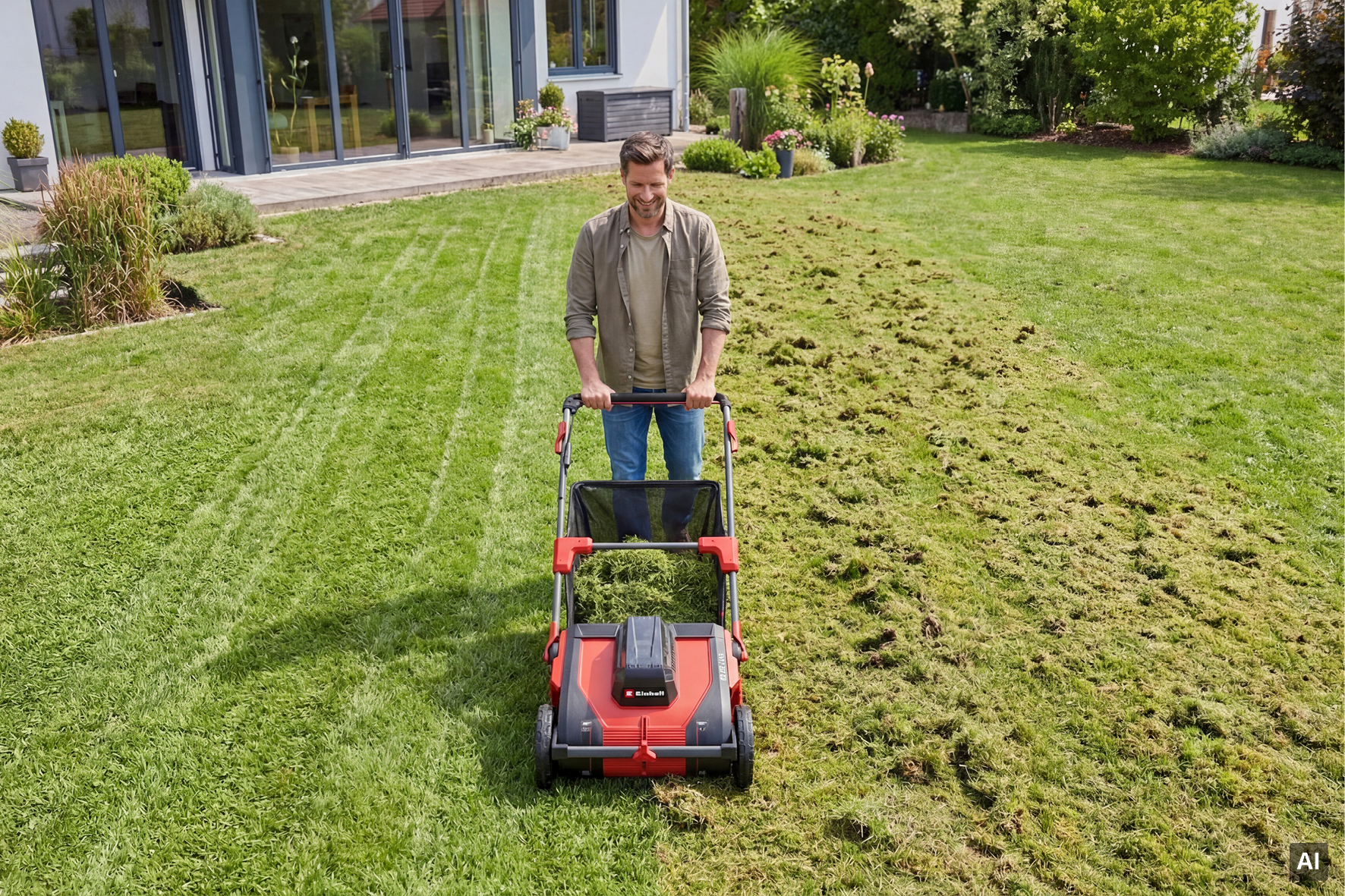 Einhell Akku-Laub- und Rasensammler GE-GC 18/55 Li E-Solo