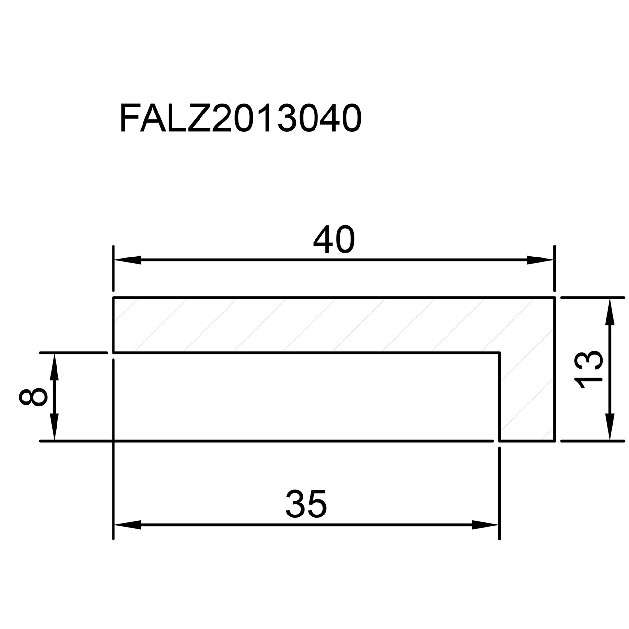 544246-Querschnitt Neuhofer Falzleiste, Buche roh