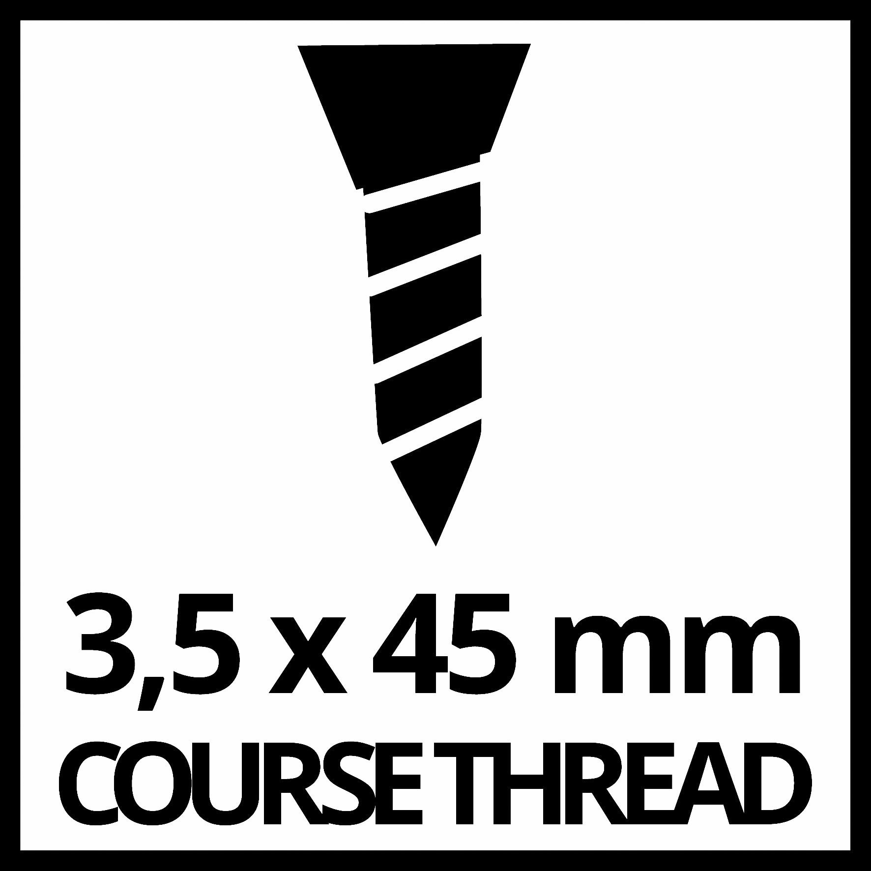 Einhell Schraubengurt, grob, 3,5x45mm