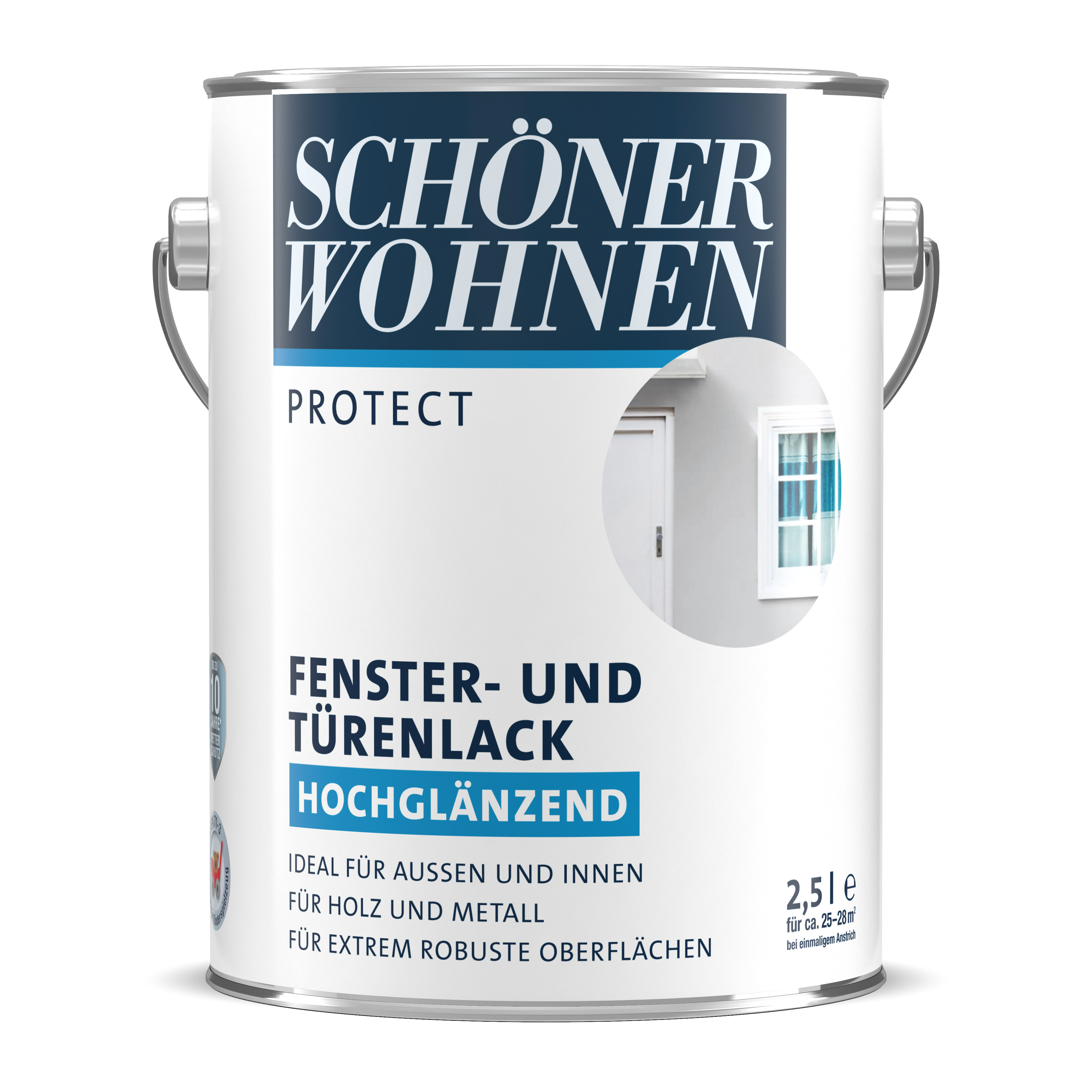 Schöner Wohnen Protect Fenster- und Türenlack, hochglänzend