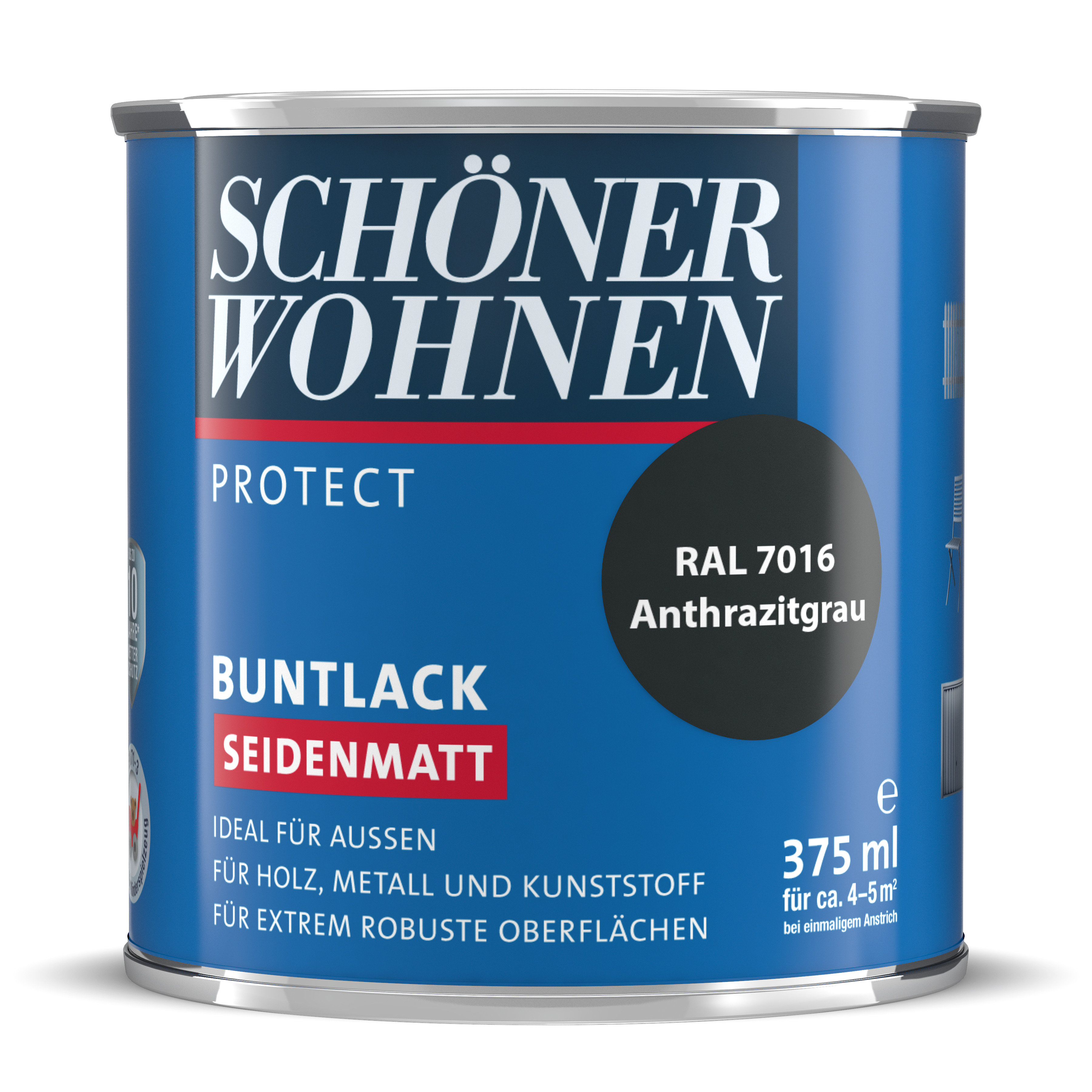SW_2435-0375-7016 Schöner Wohnen Protect Buntlack, seidenmatt, anthrazitgrau