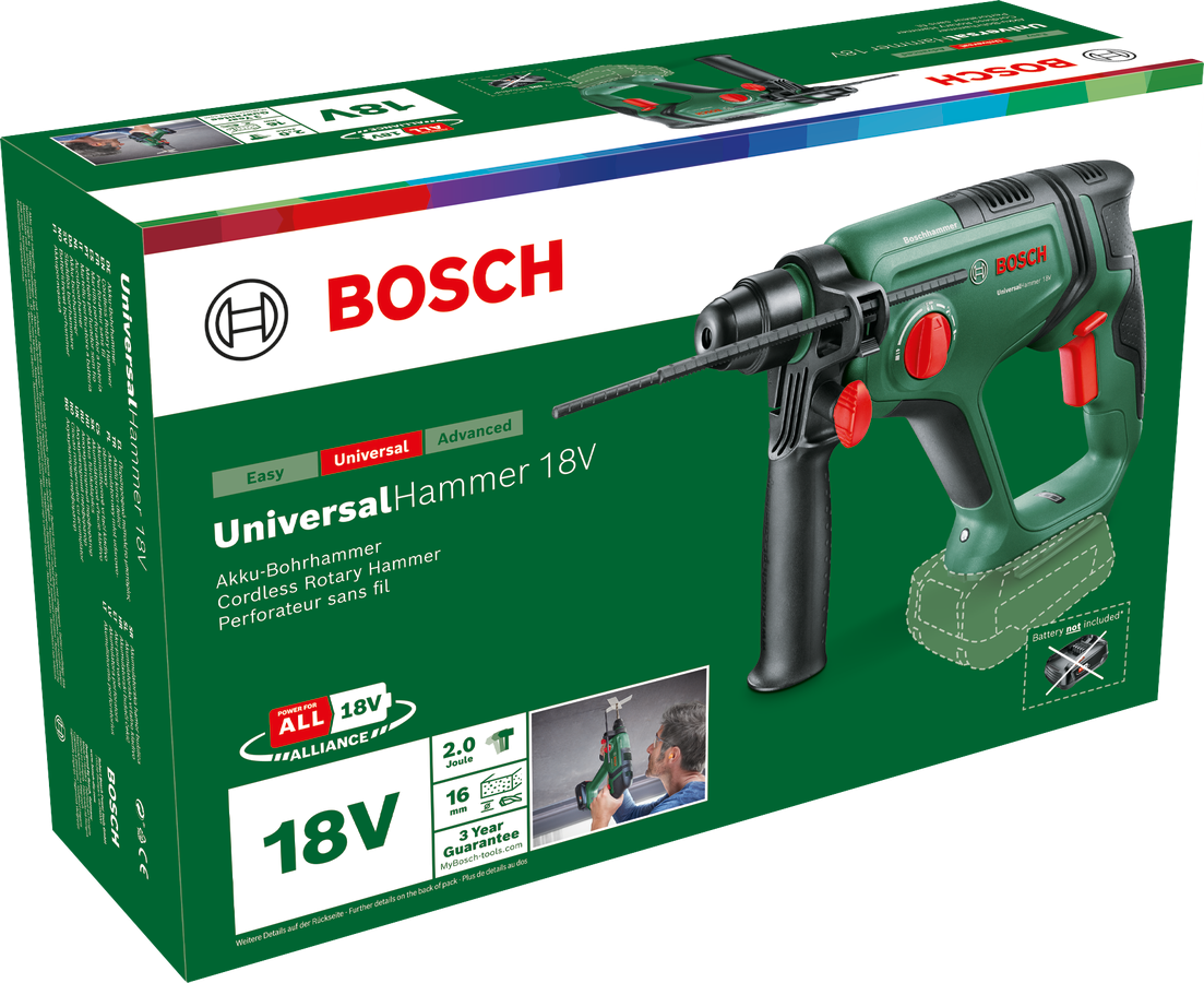 Bosch Akku-Bohrhammer UniversalHammer 18V