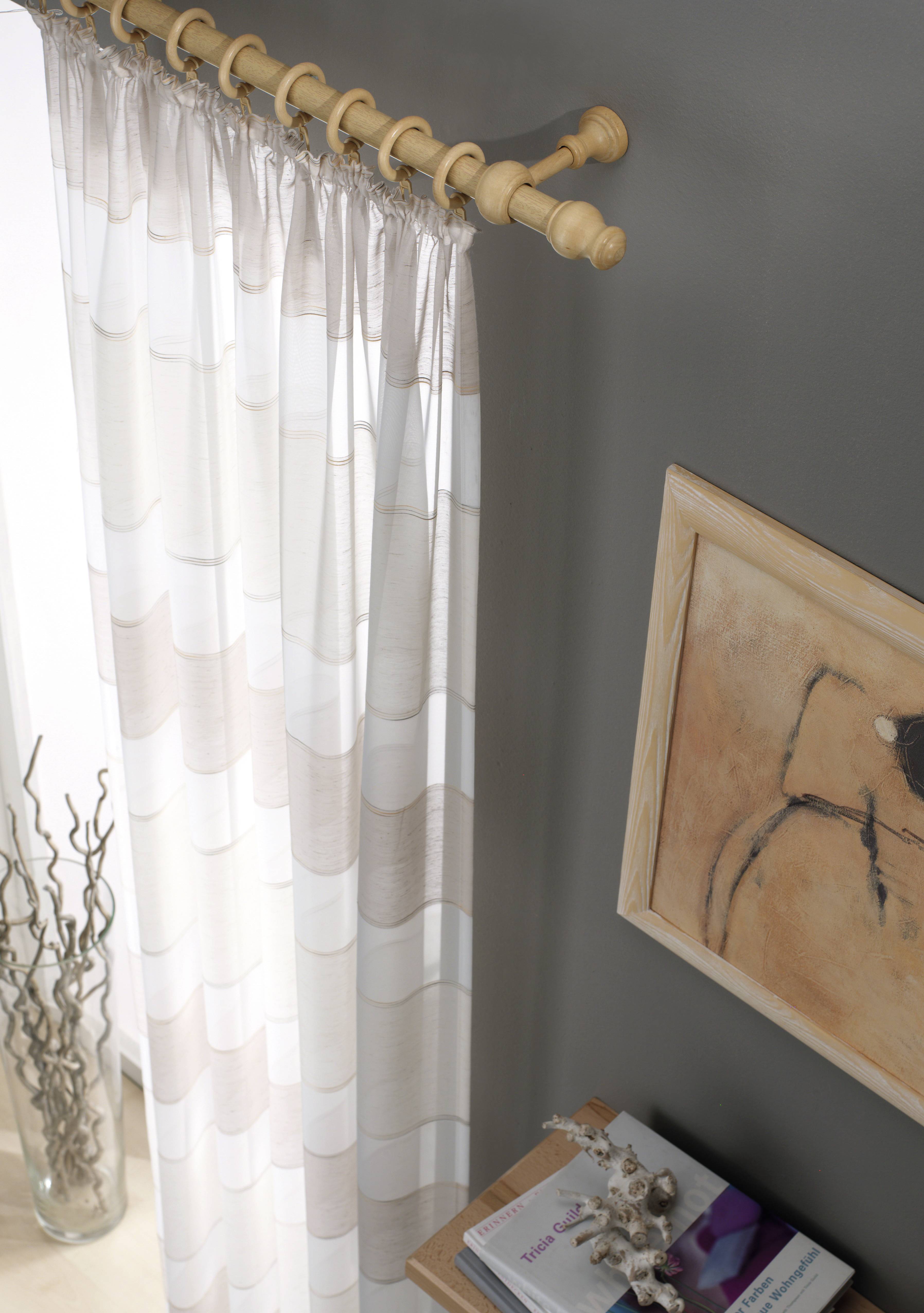 098518_03 GARDINIA HOLZTRÄGER LUGANO 28MM NATUR