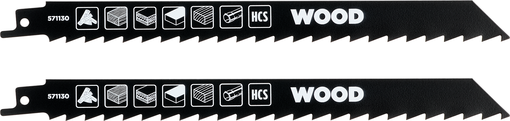 kwb HCS-Säbelsägeblätter für Holz, grob, 229 mm kwb HCS-Säbelsägeblätter für Holz, grob, 229 mm