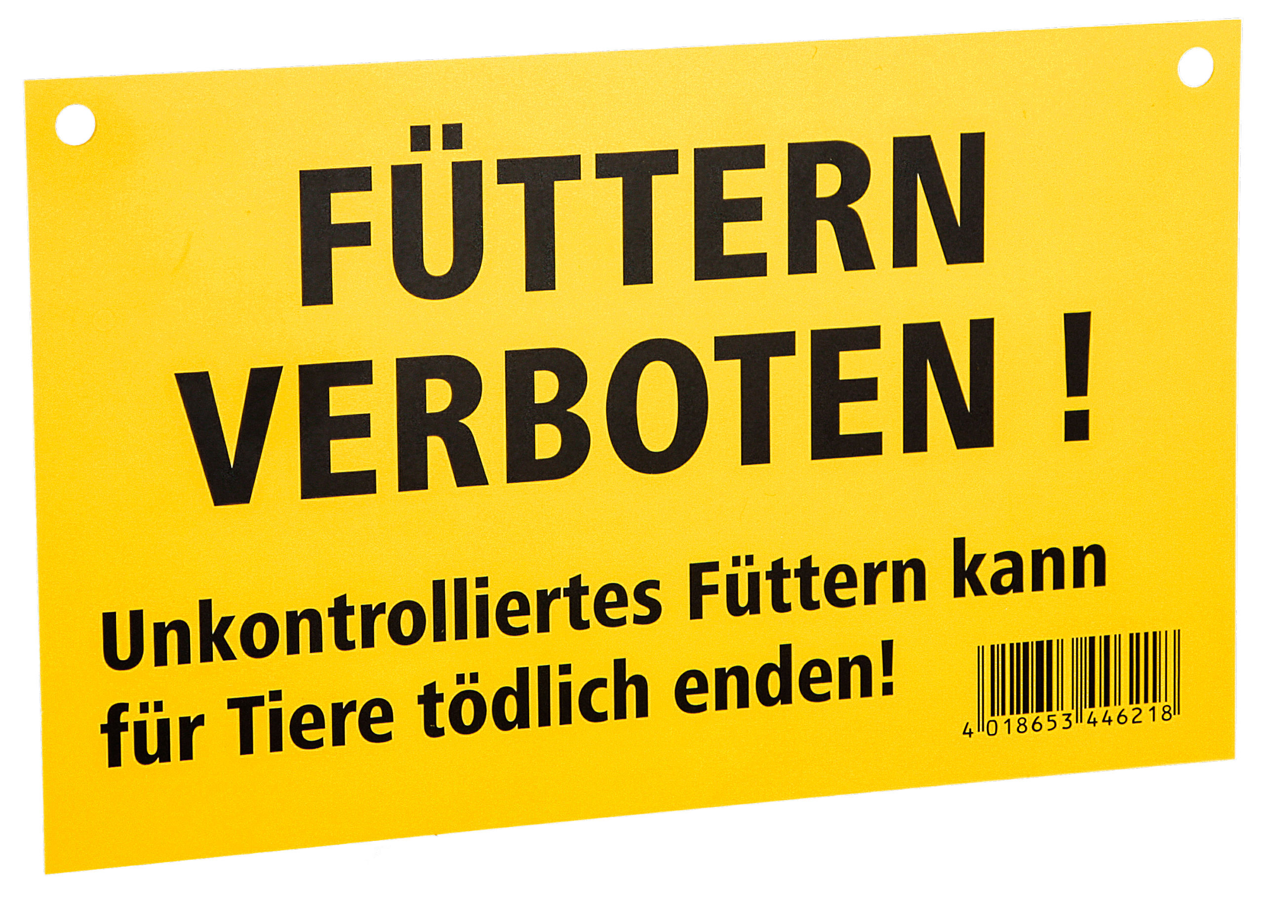 Kerbl Warnschild, einseitig bedruckt "Füttern verboten!"