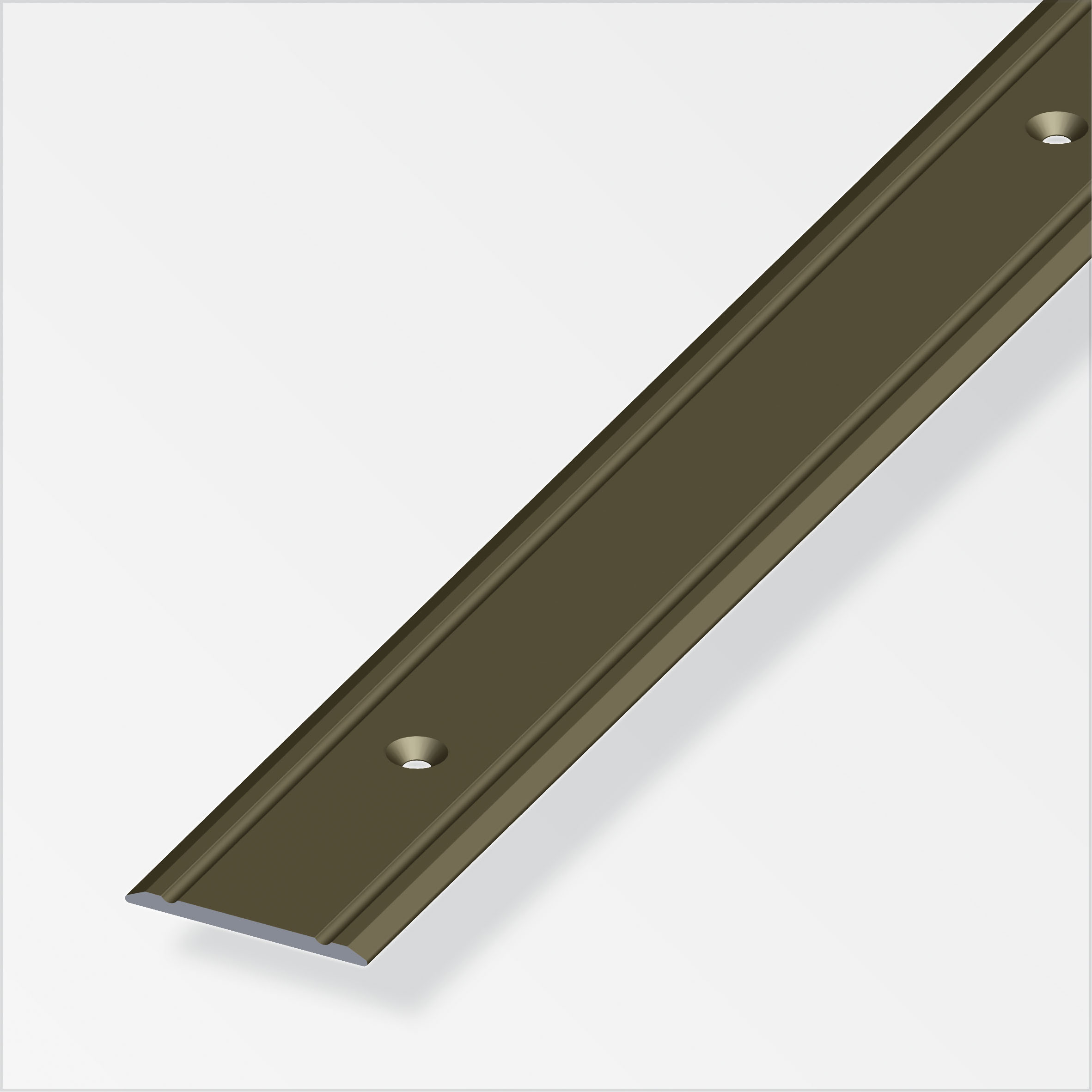 Alfer Übergangs-Profil, 30 x 2 mm, Alu bronze