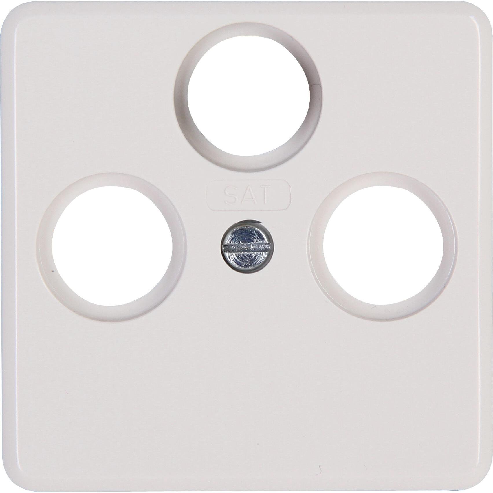 Kopp MILANO Antennen-Abdeckung TV/RF/SAT 3-fach, weiß Kopp MILANO Antennen-Abdeckung TV/RF/SAT 3-fach, weiß