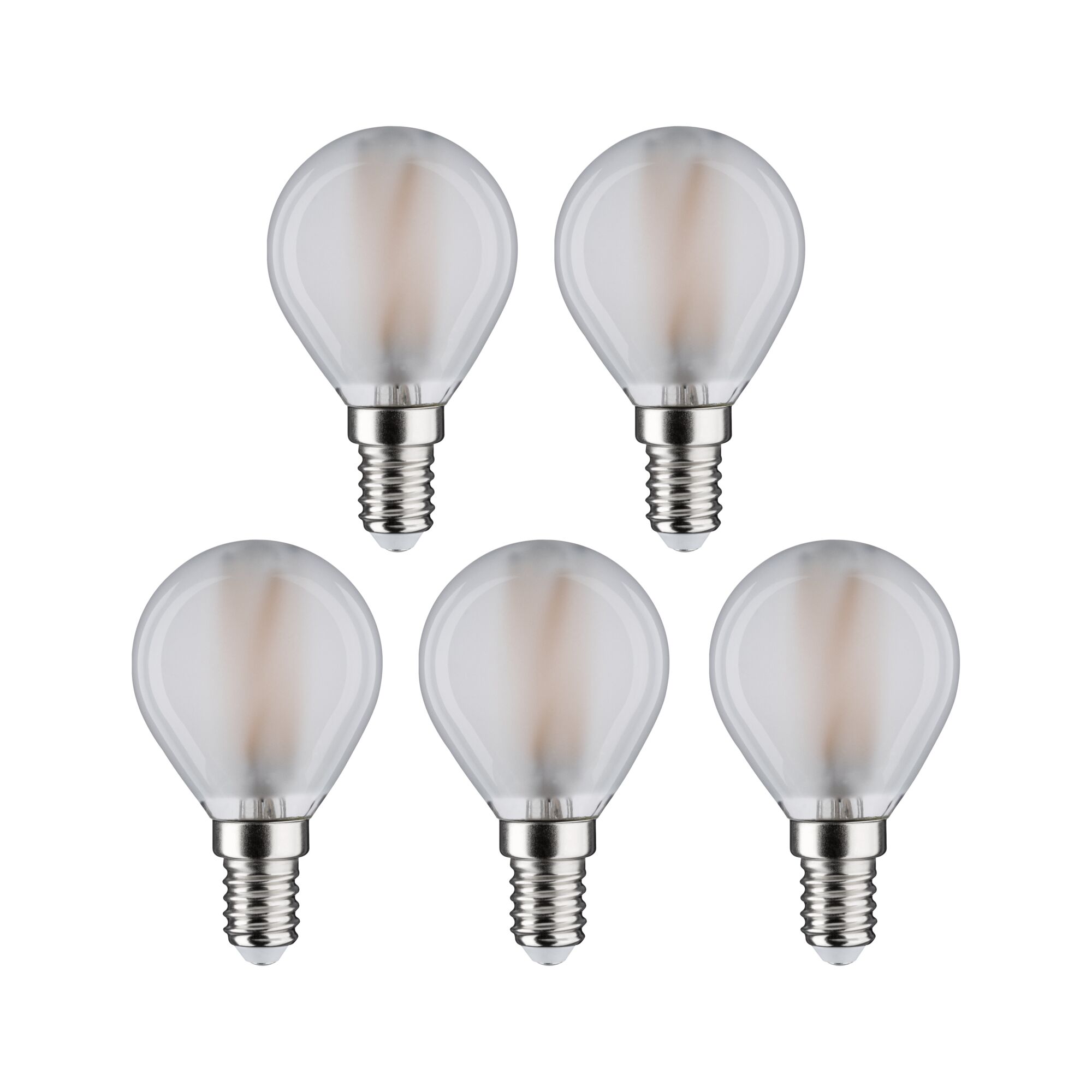 Paulmann LED 5er Pack Tropfen E14, 470lm, 2700K, matt, 230V Paulmann LED 5er Pack Tropfen E14, 470lm, 2700K, matt, 230V