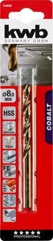 248680-300 Kwb Kobalt Spiralbohrer, 8 mm