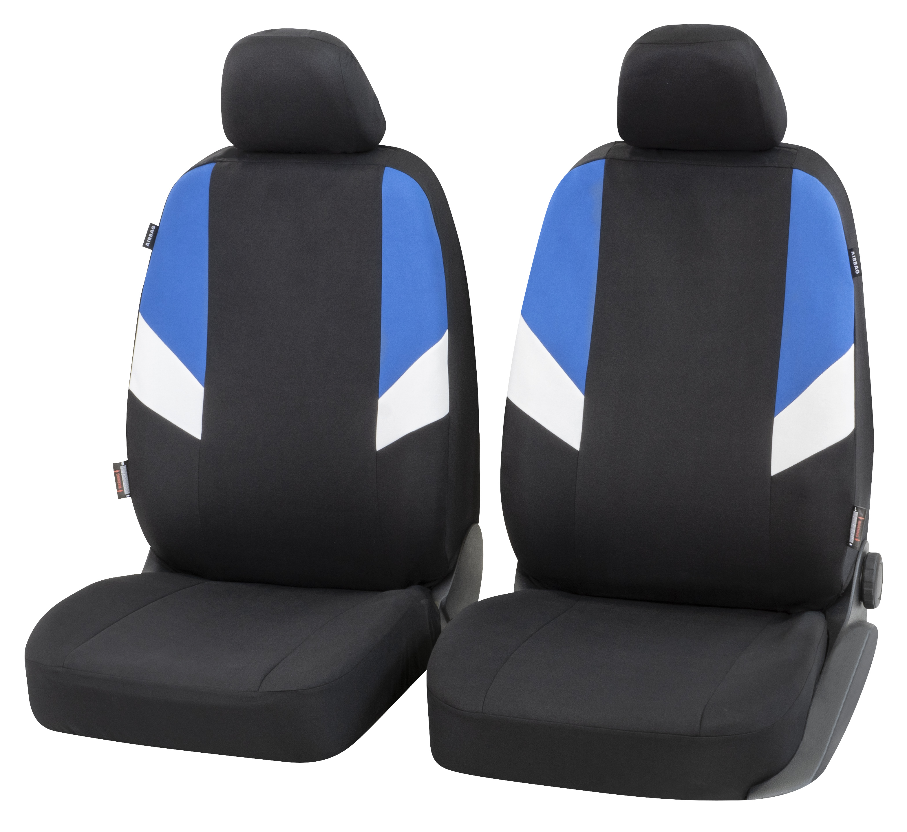 CarComfort Autositzbezug Cala, schwarz/blau, 2VS 2-teilig, 2NS CarComfort Autositzbezug Cala, schwarz/blau, 2VS 2-teilig, 2NS