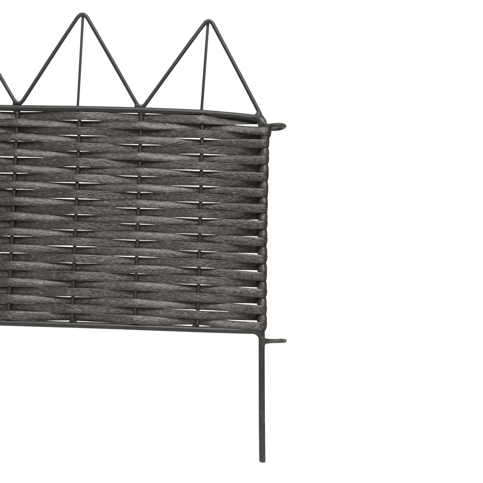 Windhager Beeteinfassung PVC Rattan, 100 x 25/35 cm