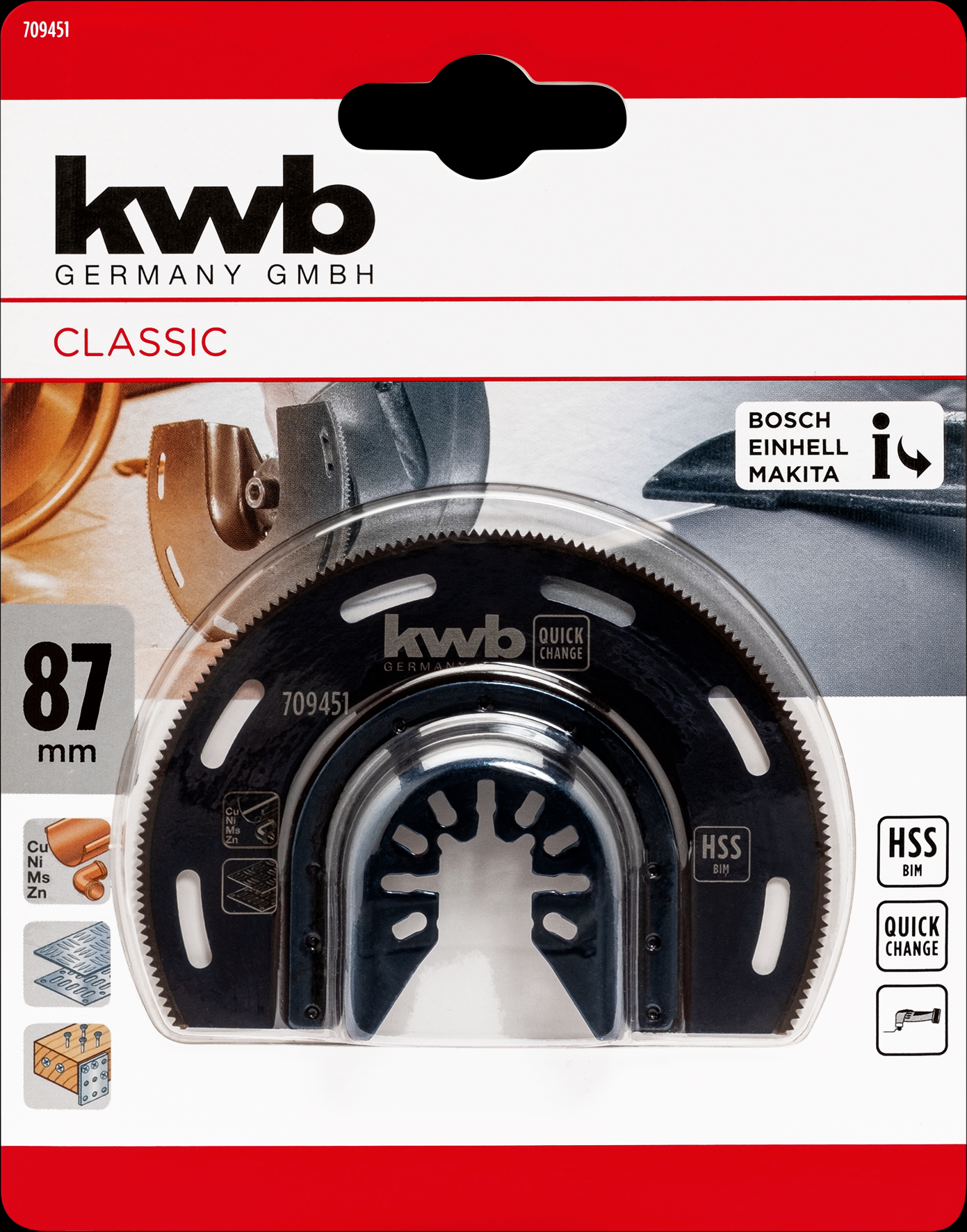 kwb Sägeblatt, halbrund, 87 mm kwb Sägeblatt, halbrund, 87 mm