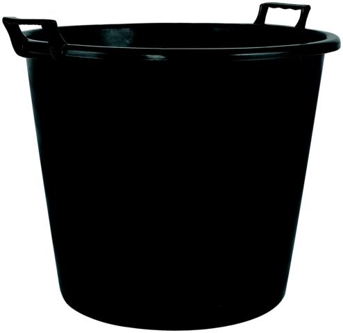 348736-34405514-L PFLANZCONTAINERTOPF M.GRIFF 55CM SCHWARZ