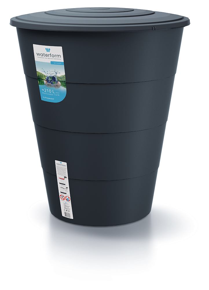 Prosperplast Regentonne Smooth, 210 l, anthrazit