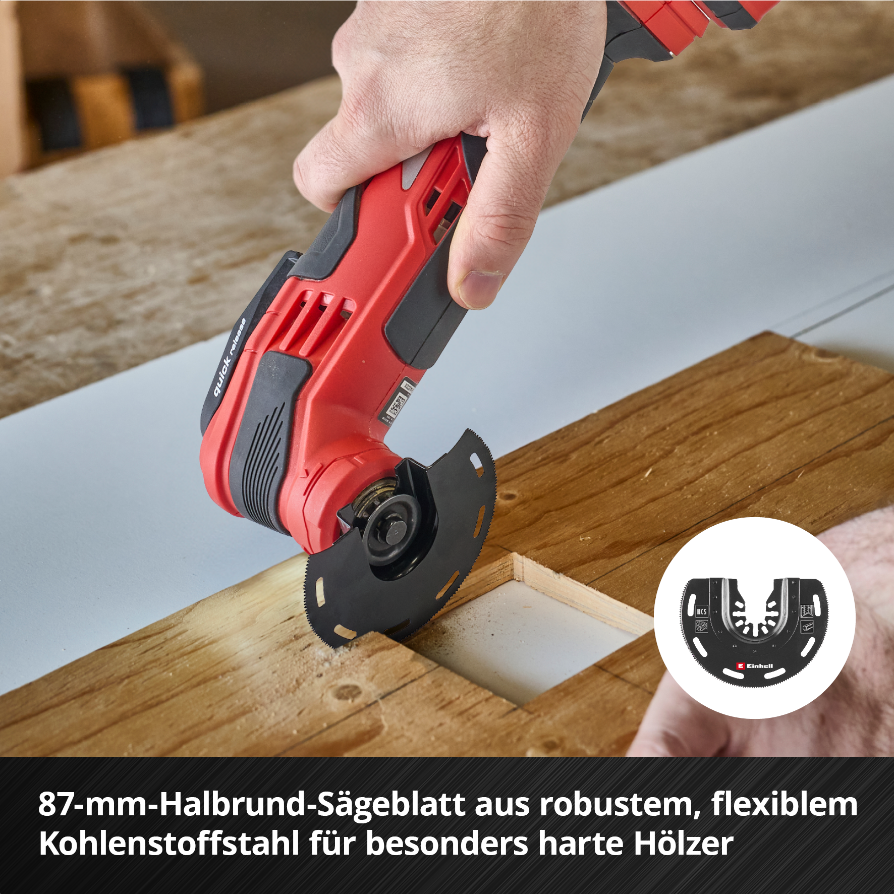 Einhell XL-PLUS-CASE Multitool-Set mit Universalaufnahme für Holz, 35-tlg. 