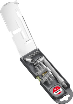 116790-100 Kwb Bit-Box mit Libelle und Bandmaß