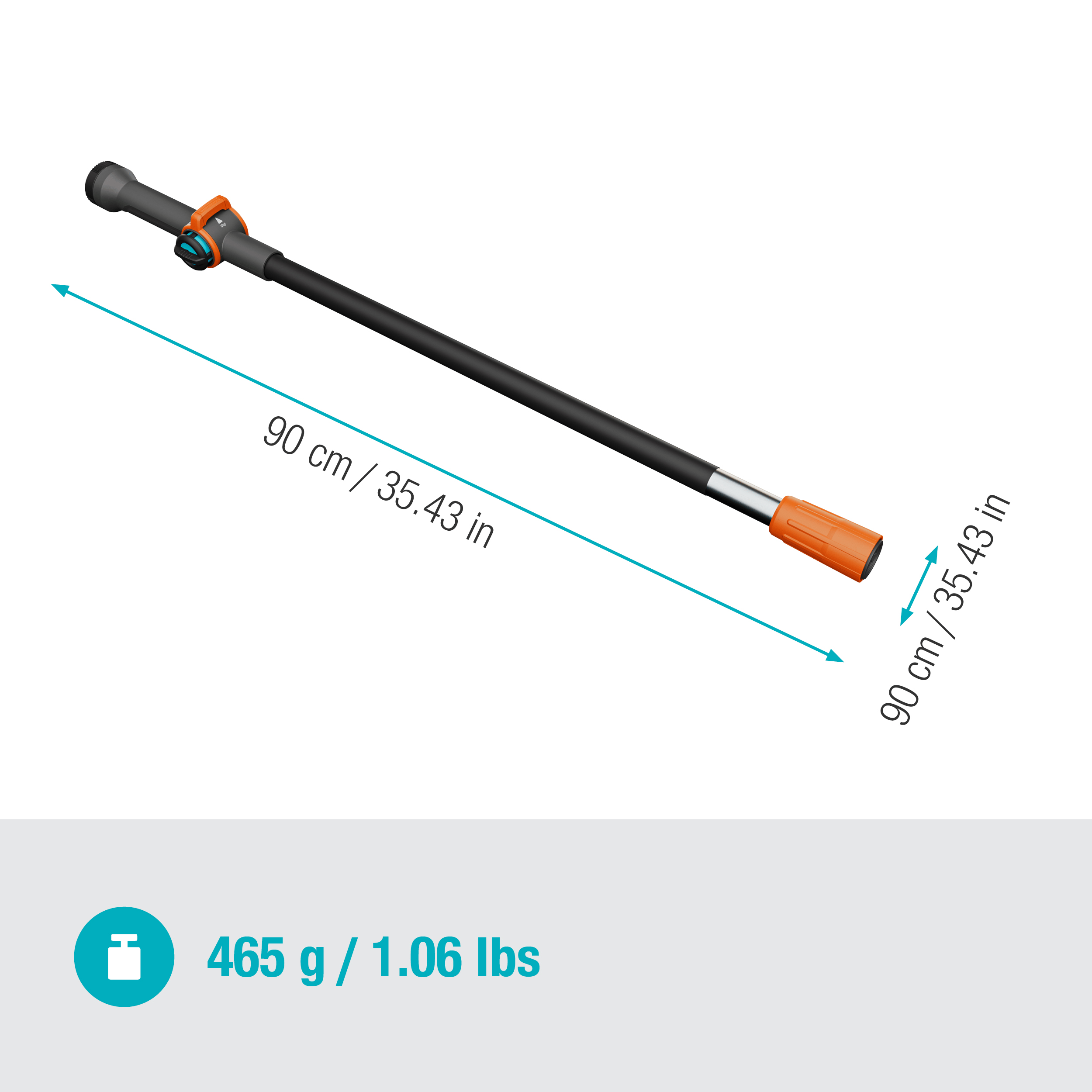 Gardena Cleansystem Stiel S, 90 cm Gardena Cleansystem Stiel S, 90 cm