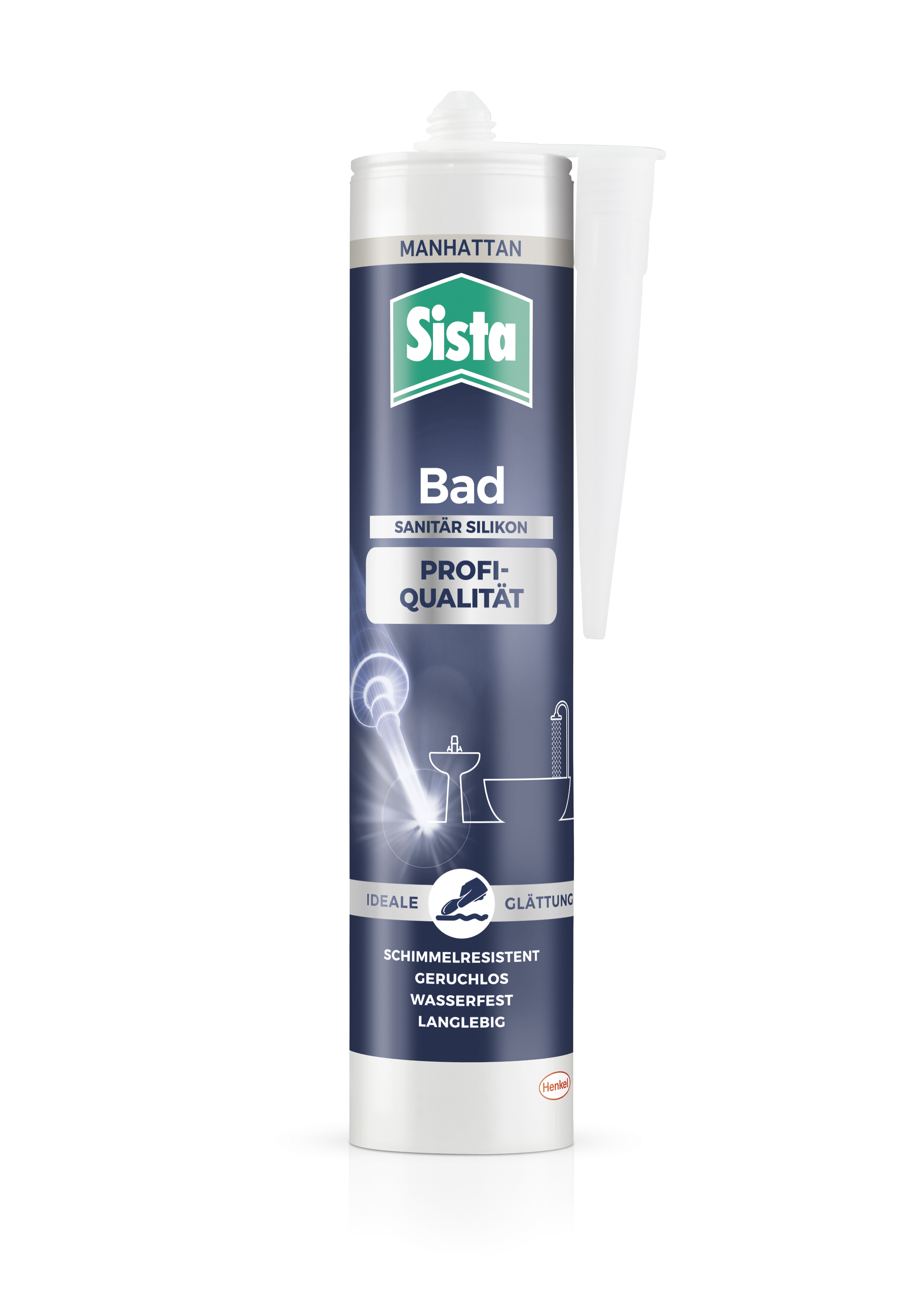 Sista Bad Profi-Qualität Silikon, manhattan, 280 ml