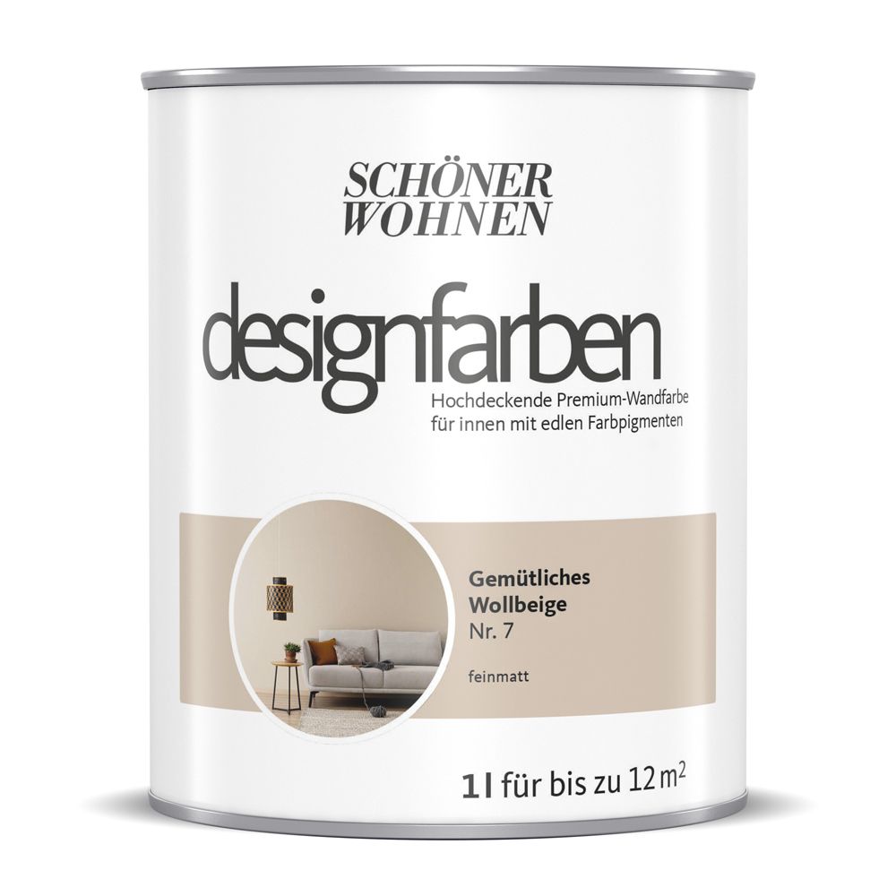 Schöner Wohnen Designfarbe, gemütliches wollbeige, 1L