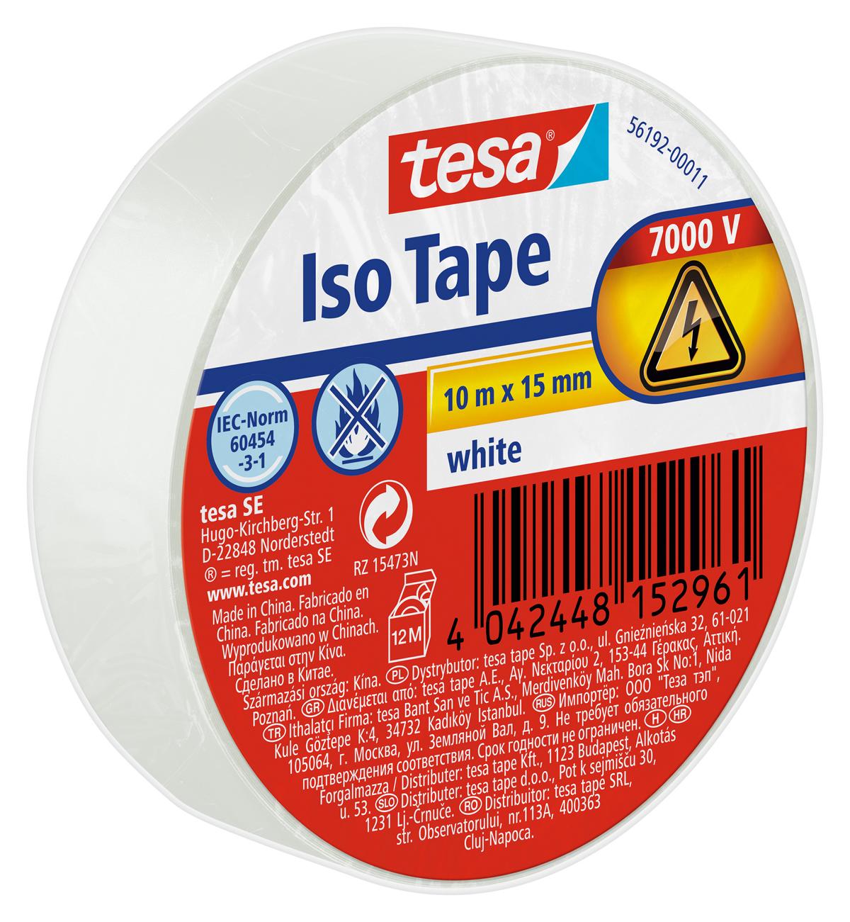 tesa_561920001122_LI444_left_pa tesa Isolierband, weiß, 10 m