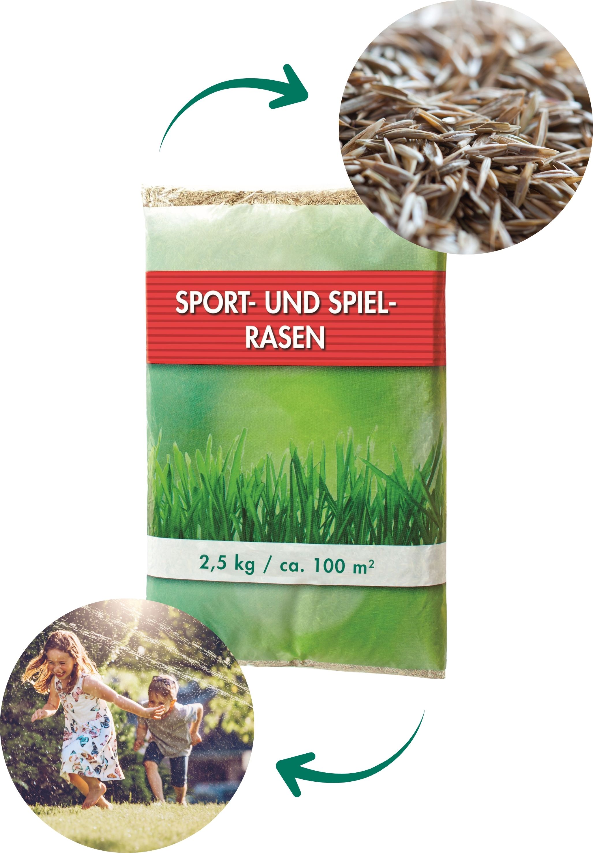 Aktionsrasen Sport- und Spielrasen, 2,5 kg