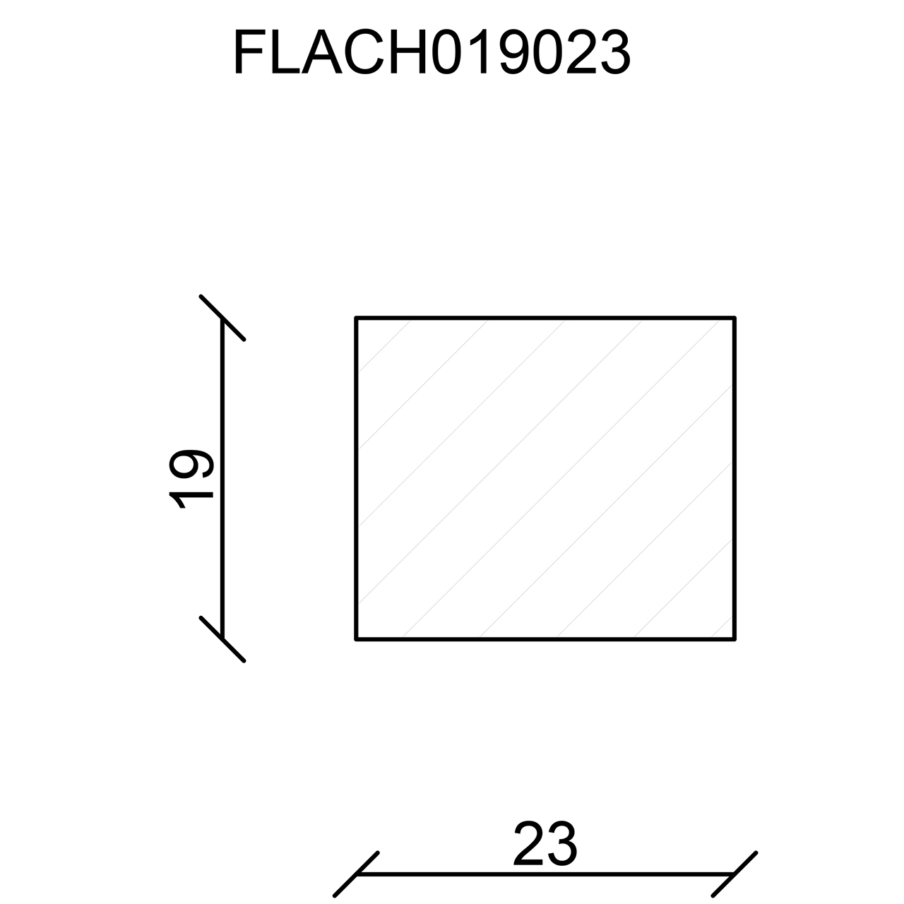 544228-Querschnitt Neuhofer Flachleiste, Fichte/Kiefer astrein roh