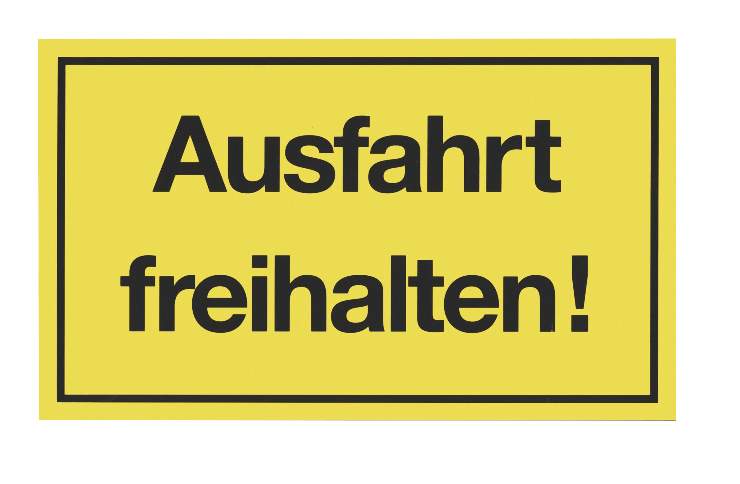Metafranc Hinweisschild, "Ausfahrt freihalten" Metafranc Hinweisschild, "Ausfahrt freihalten"
