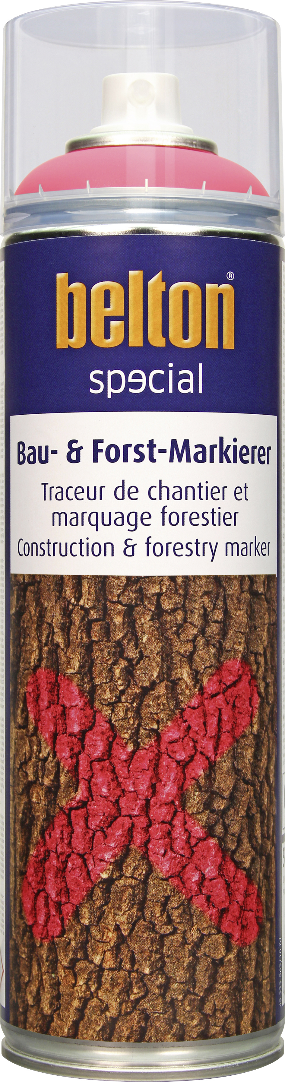 belton Bau- und Forst-Markierer neonrot, 500ml