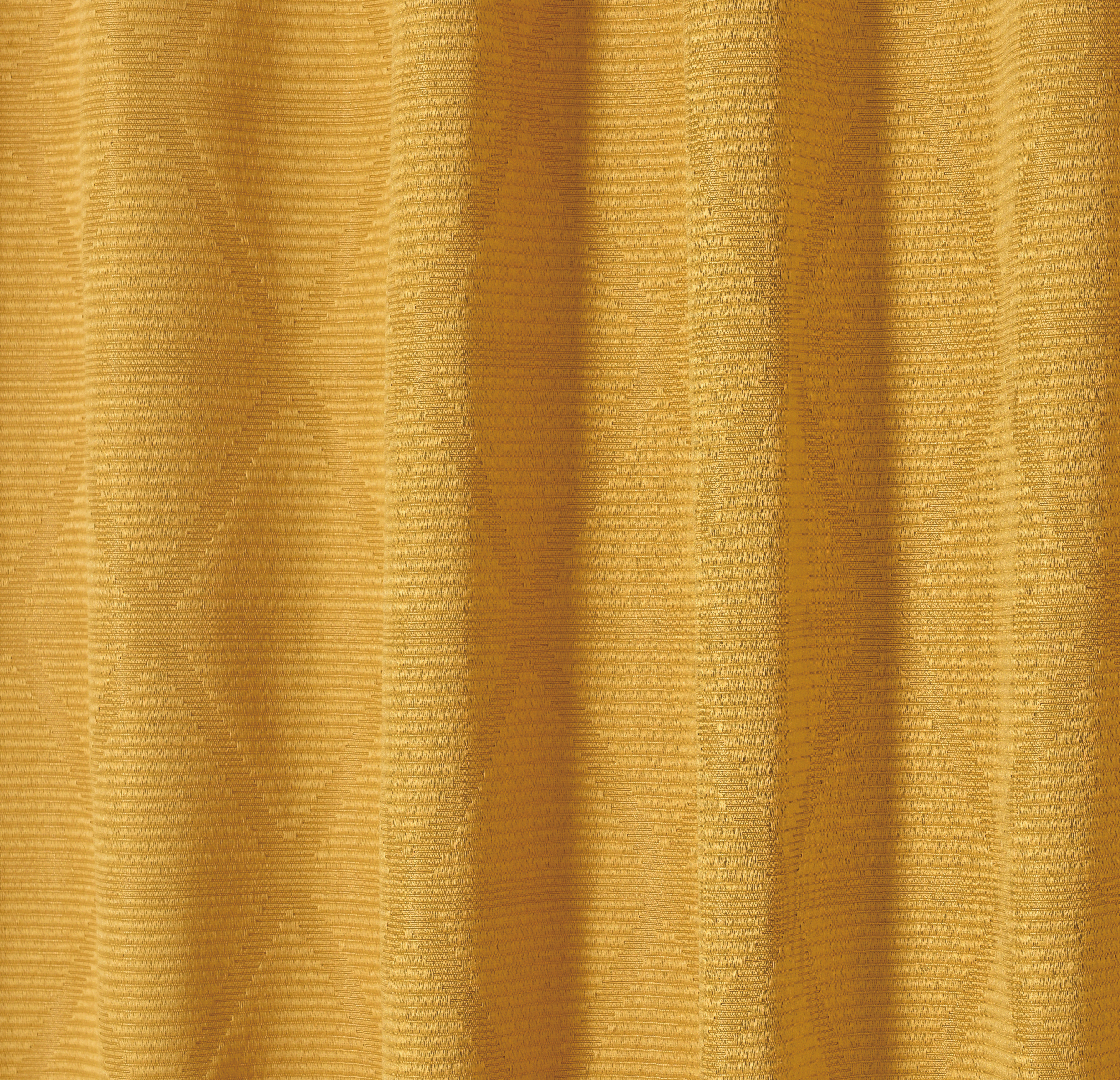 Elbersdrucke Jacquard-Vorhang Sunny 02, Gelb-Curry, 140 x 255 cm