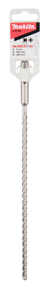 Makita SDS-PLUS NEMESISII Bohrer, 6 x 265 mm Makita SDS-PLUS NEMESISII Bohrer, 6 x 265 mm