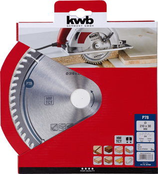 587868-300 Kwb Präzisions-Kreissägeblatt, 210 x 30 mm