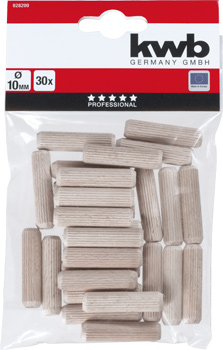 028200-300 Kwb Holzdübel-Satz, 10 x 40 mm