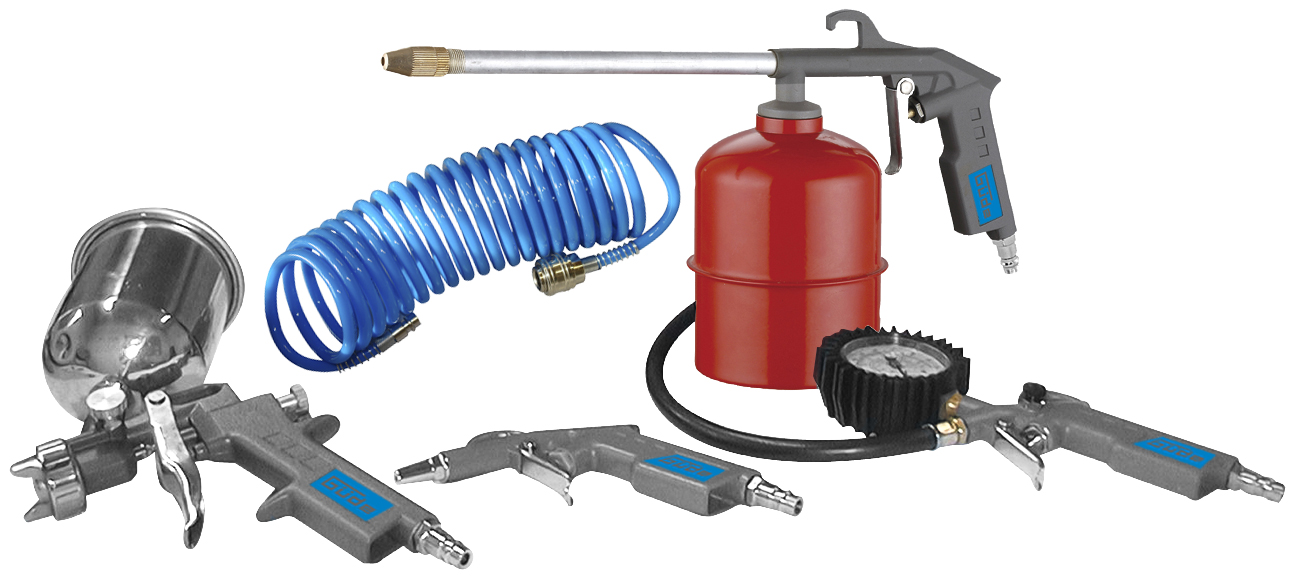 84089 Güde Druckluft-Set, 5-tlg