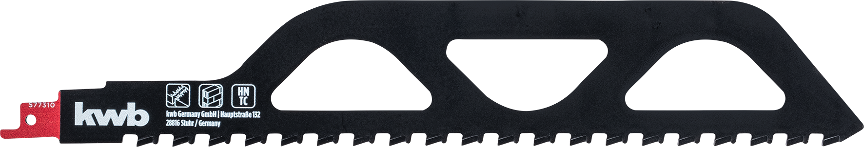 kwb HM-Säbelsägeblatt für Gasbeton, grob, 305 mm kwb HM-Säbelsägeblatt für Gasbeton, grob, 305 mm