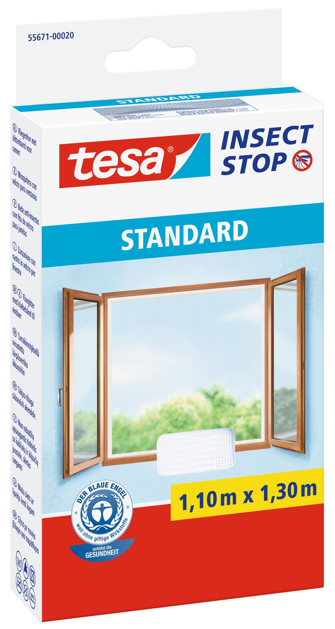 tesa Fliegengitter Standard für Fenster, weiß