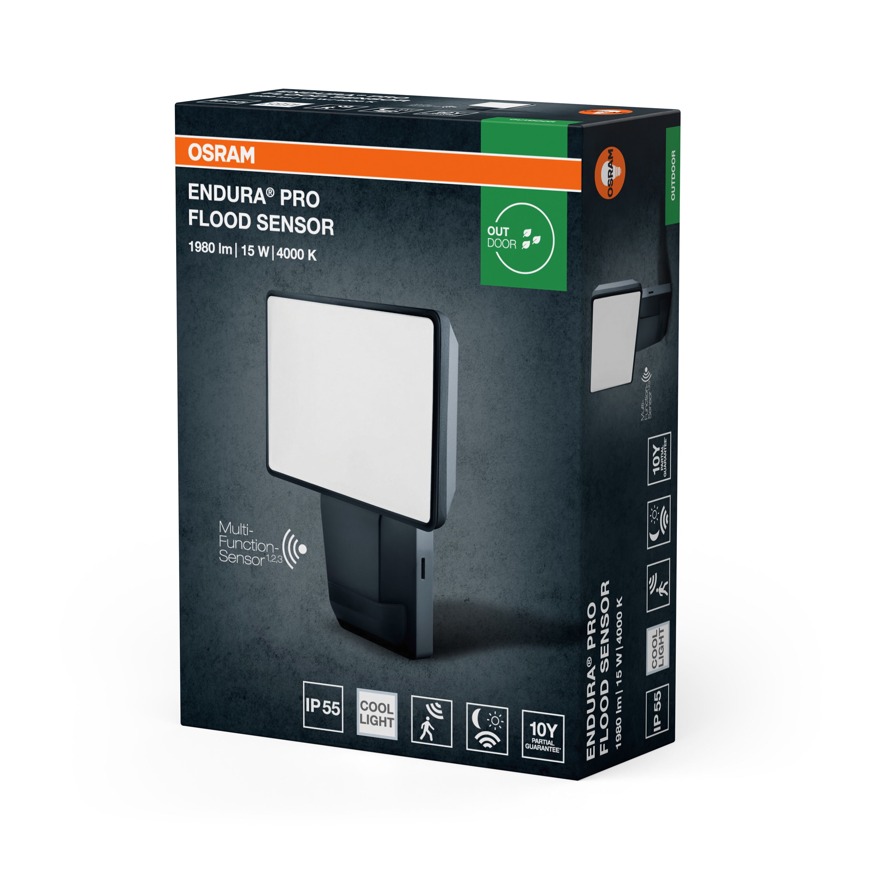 Osram LED Fluter, Kaltweiß, 15W, 151 x 56 x 205 mm