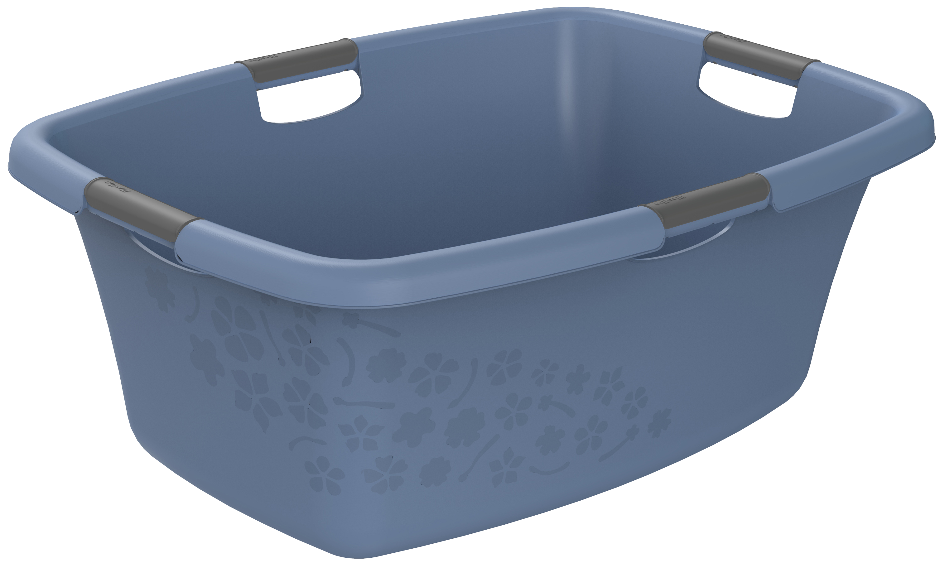 Rotho Wäschewanne Flowers 50L, blau