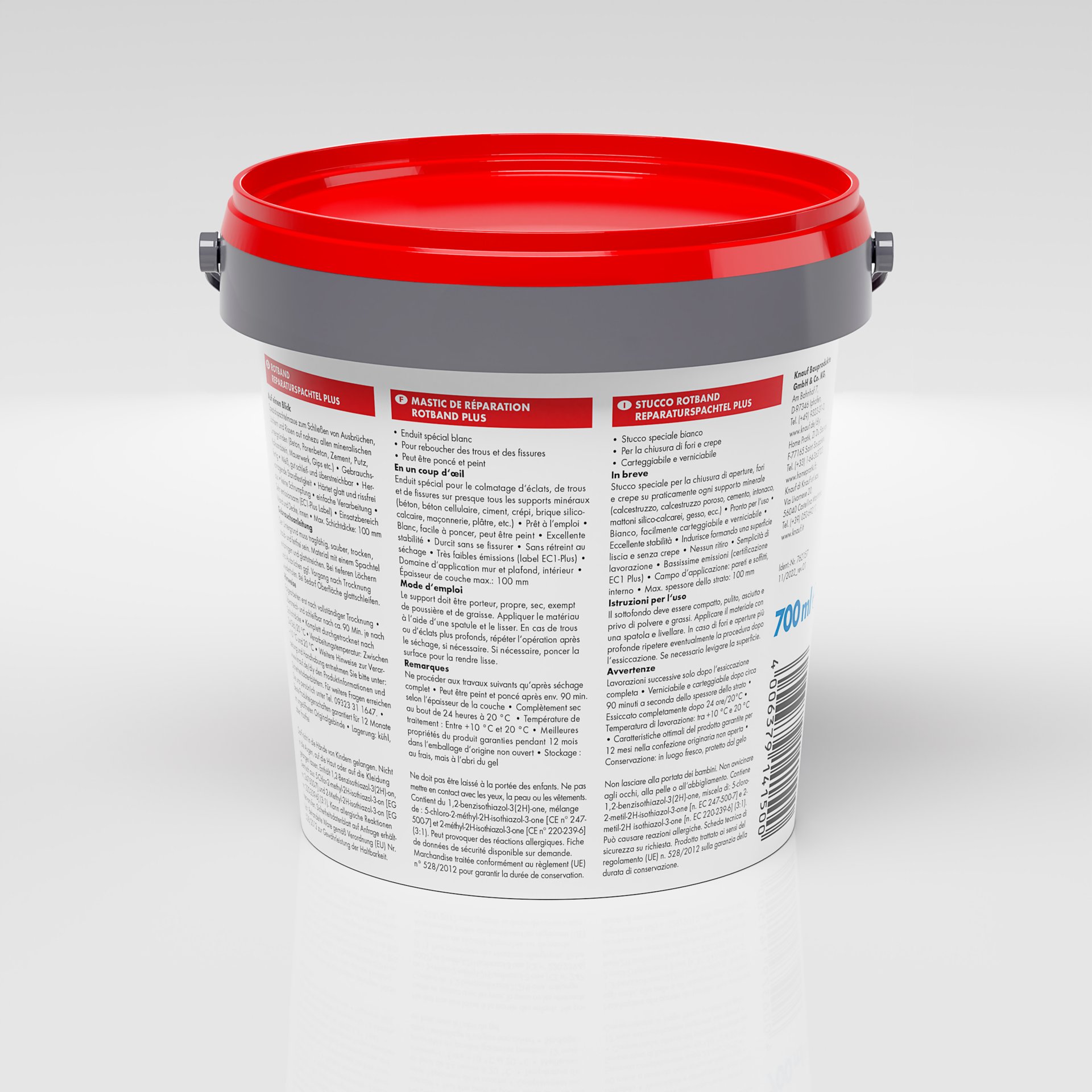 Knauf rotband reparaturspachtel plus, 700 ml Knauf rotband reparaturspachtel plus, 700 ml