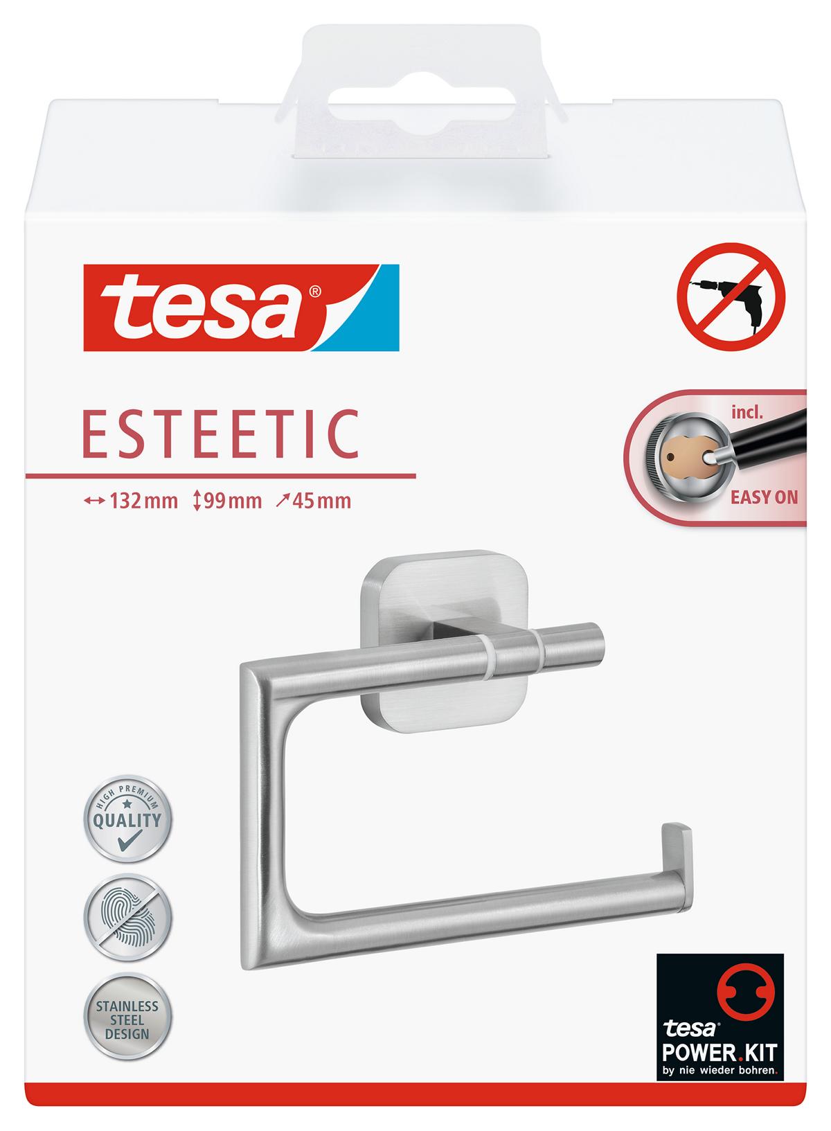 tesa Esteetic Toilettenpapierhalter, ohne Deckel