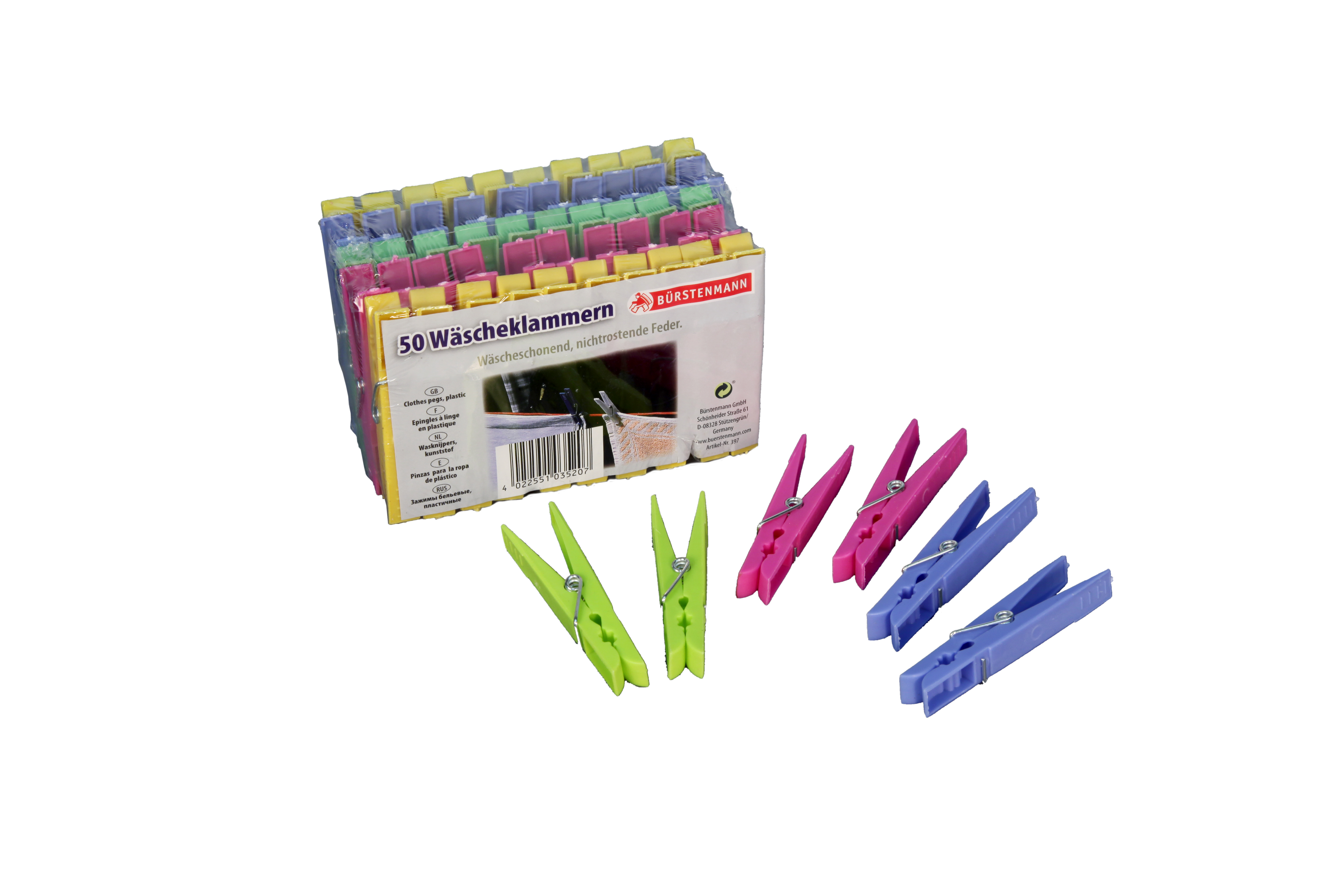 629496_397 BÜRSTENMANN WÄSCHEKLAMMERN 50ST.