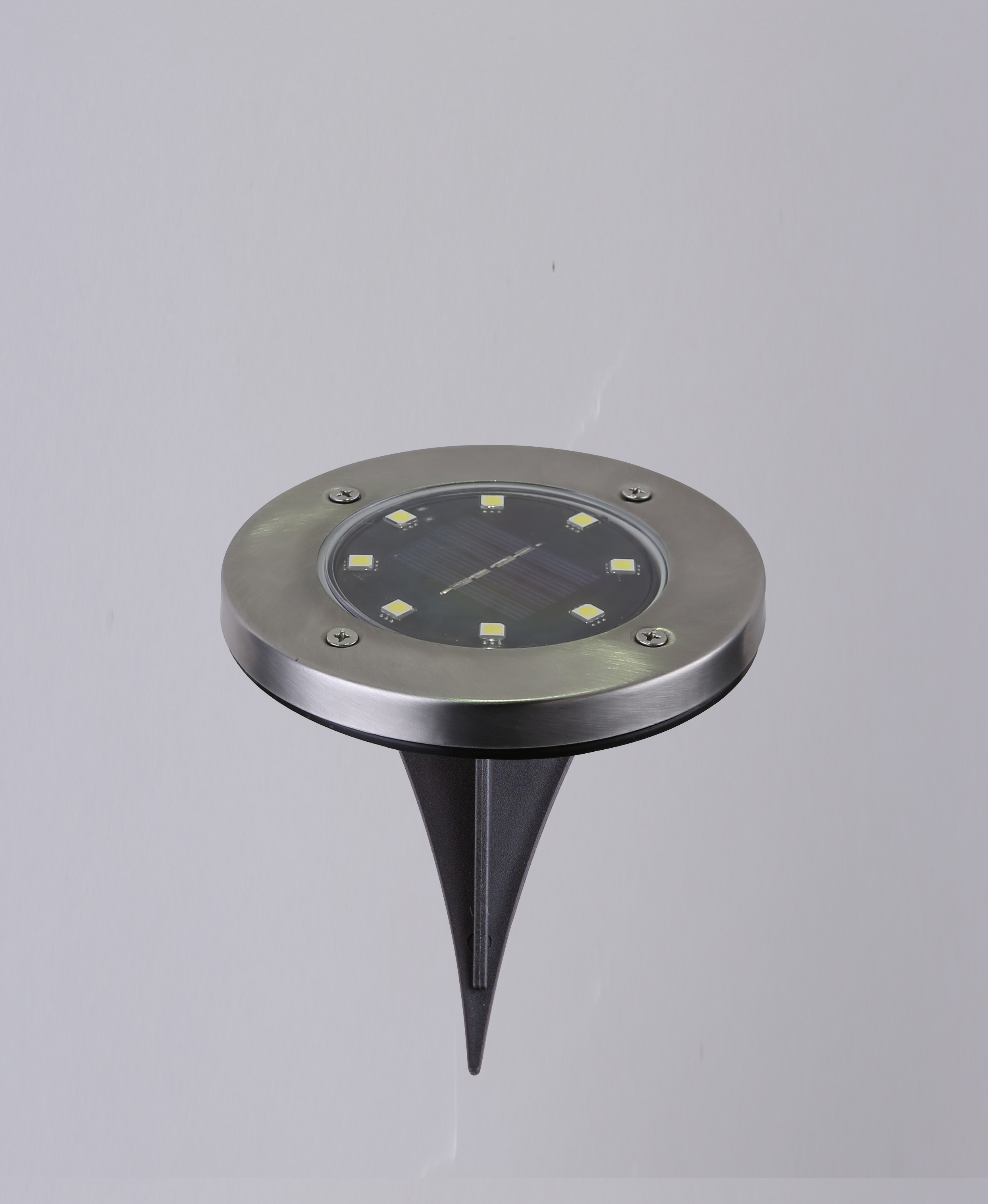 Globo Solarleuchte Edelstahl, 8xLED